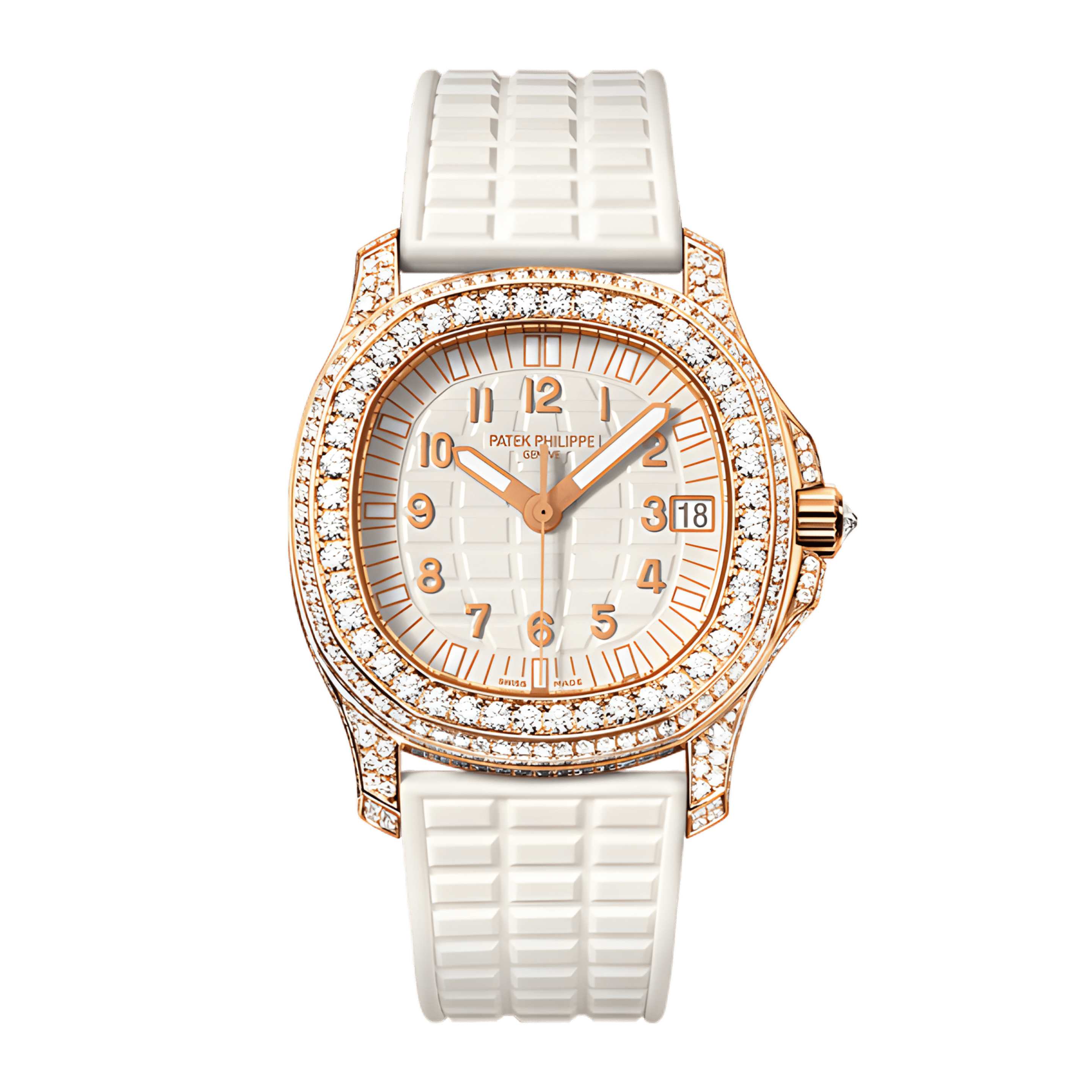 Aquanaut Rose Gold Diamond White Dial 35mm Product Image