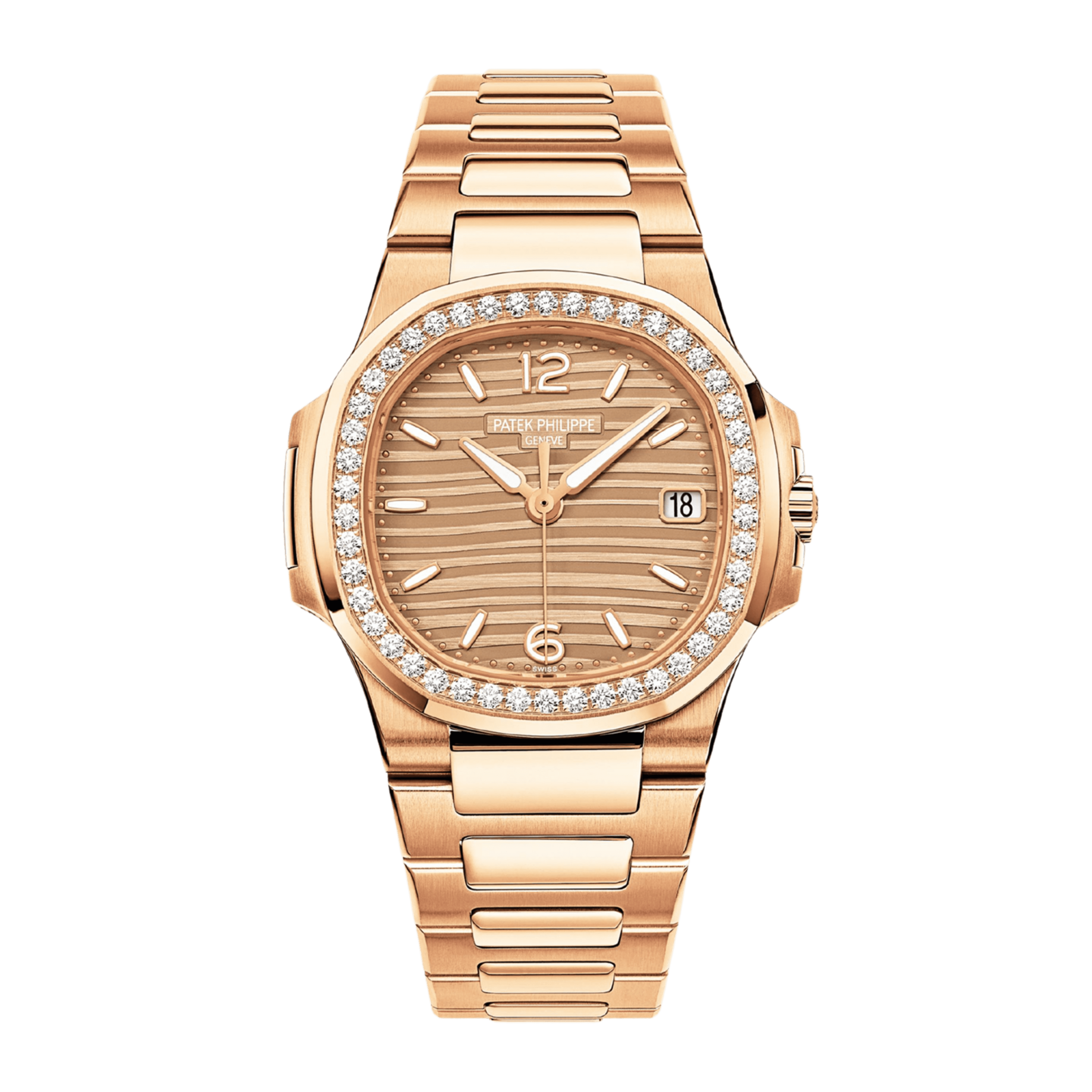Nautilus Rose Gold Diamond Pink Dial 32mm Product Image