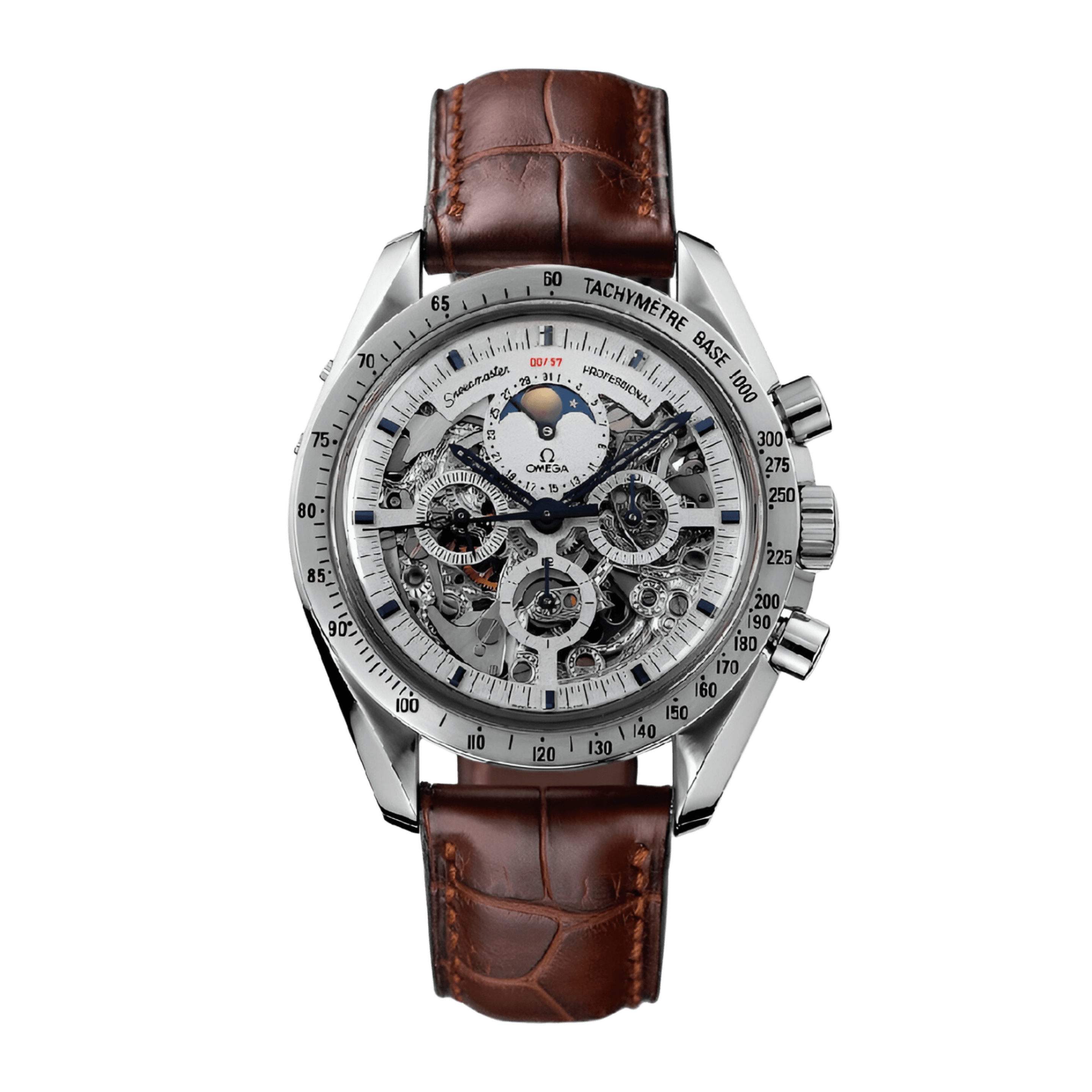 Speedmaster Professional Moonphase Platinum Skeleton Dial 42mm Product Image