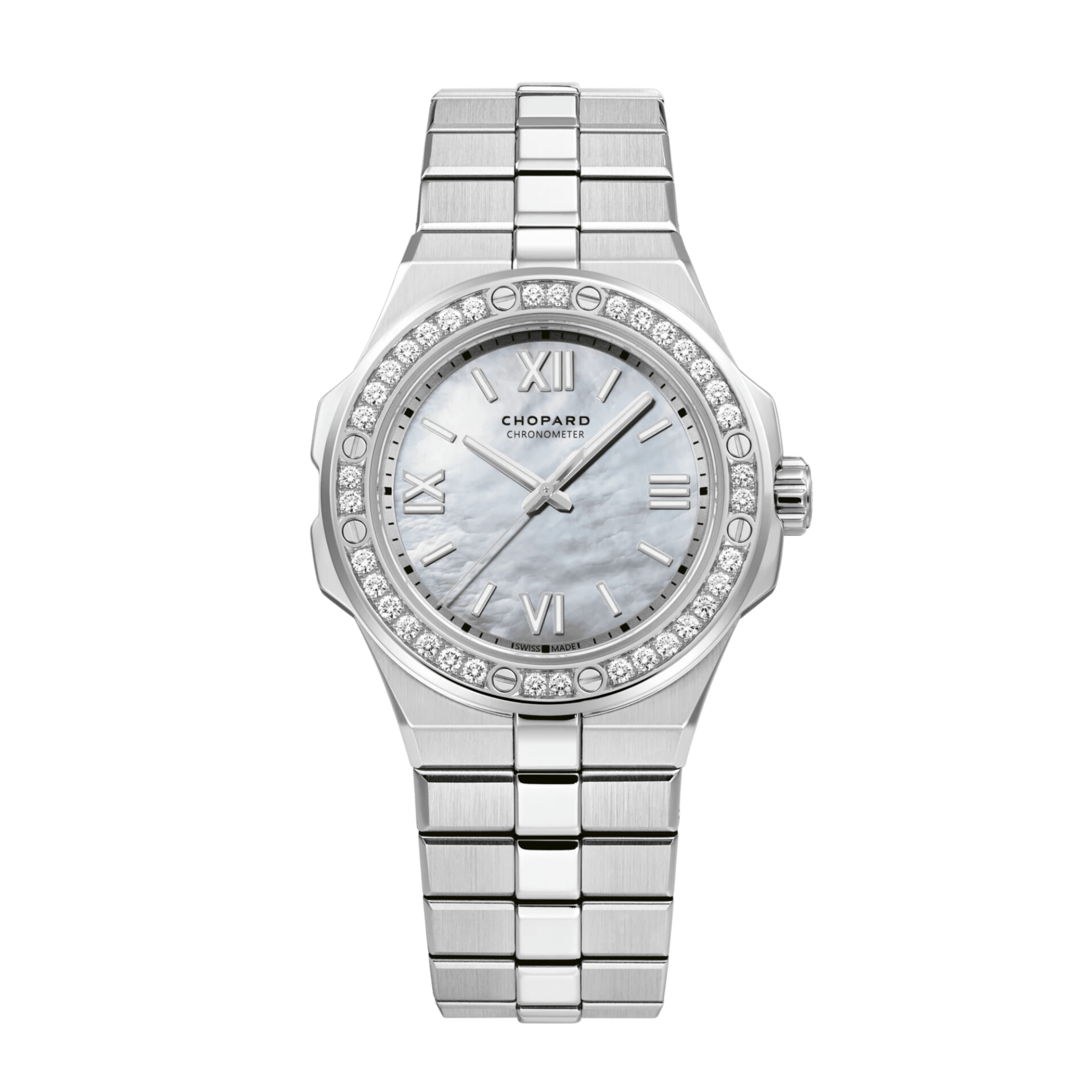 Alpine Eagle Steel Diamond Mother of Pearl Dial 36mm Product Image