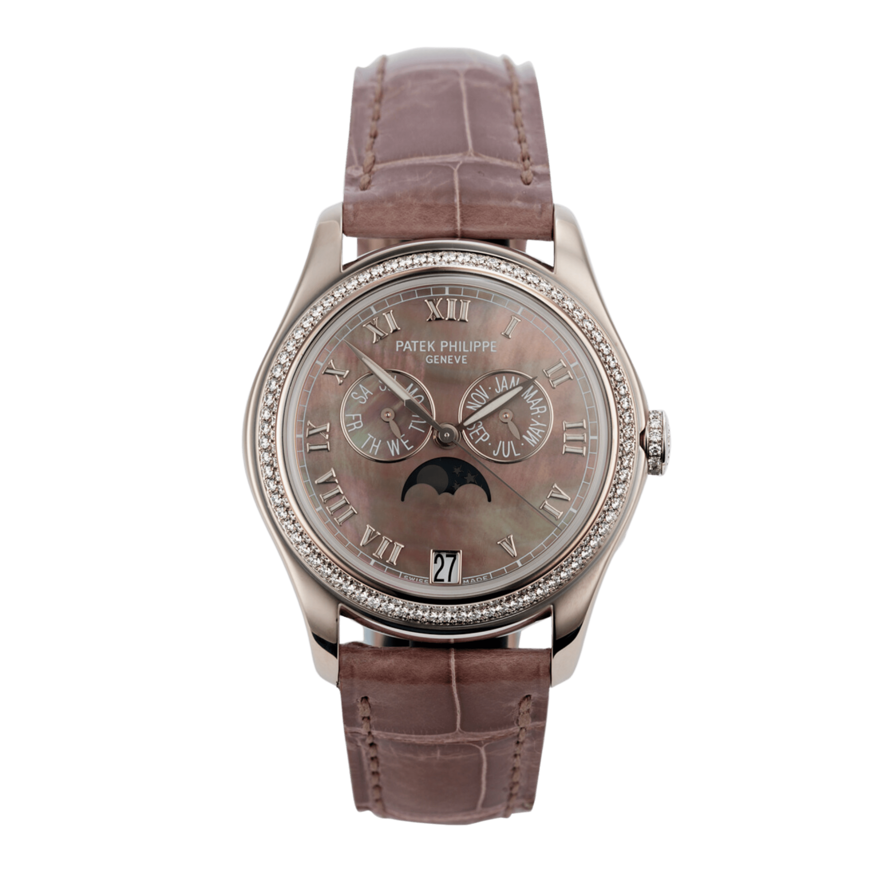 Complications Annual Calendar White Gold Diamond Black Mother of Pearl Dial 37mm Product Image
