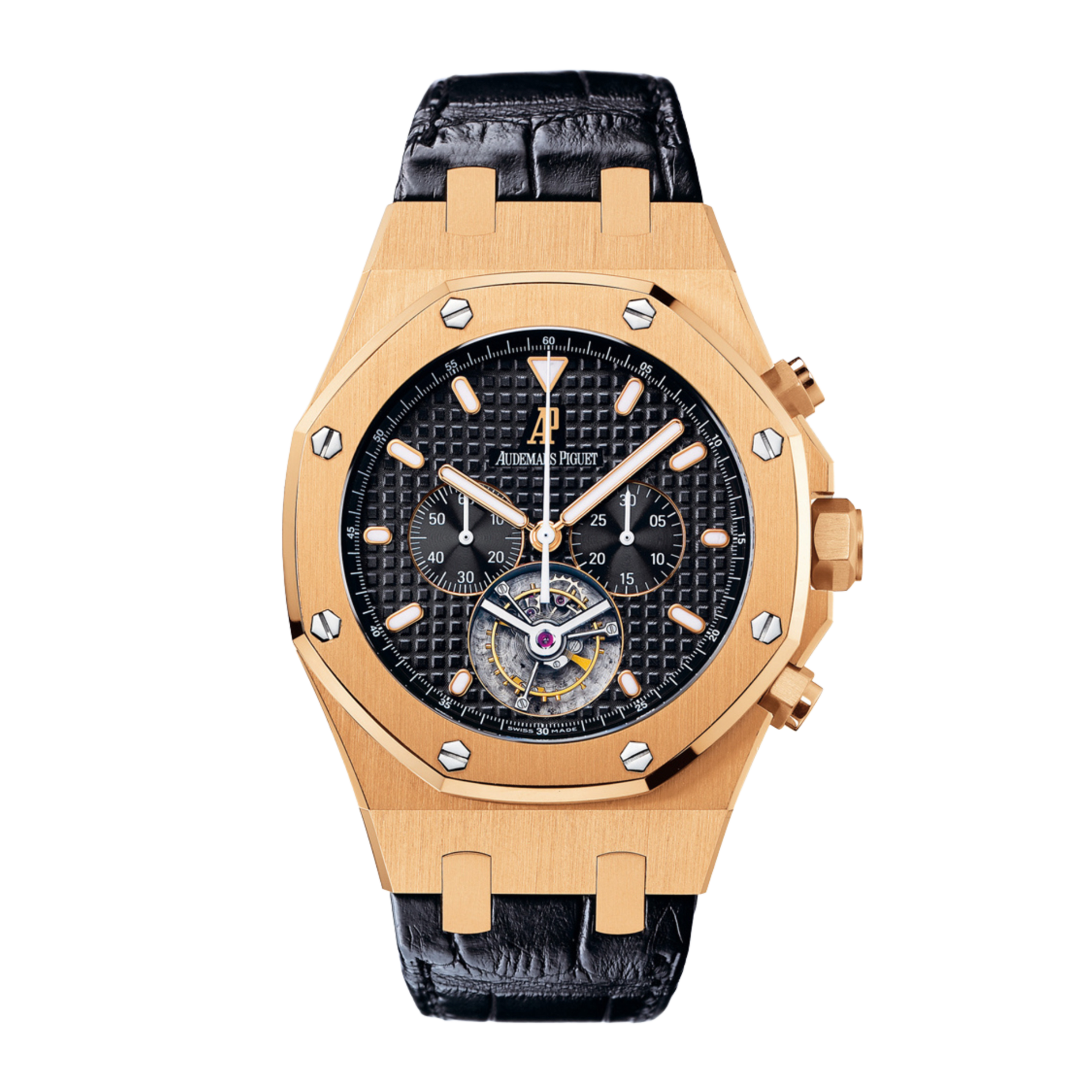 Royal Oak Tourbillon Chronograph Rose Gold Black Dial 44mm Product Image