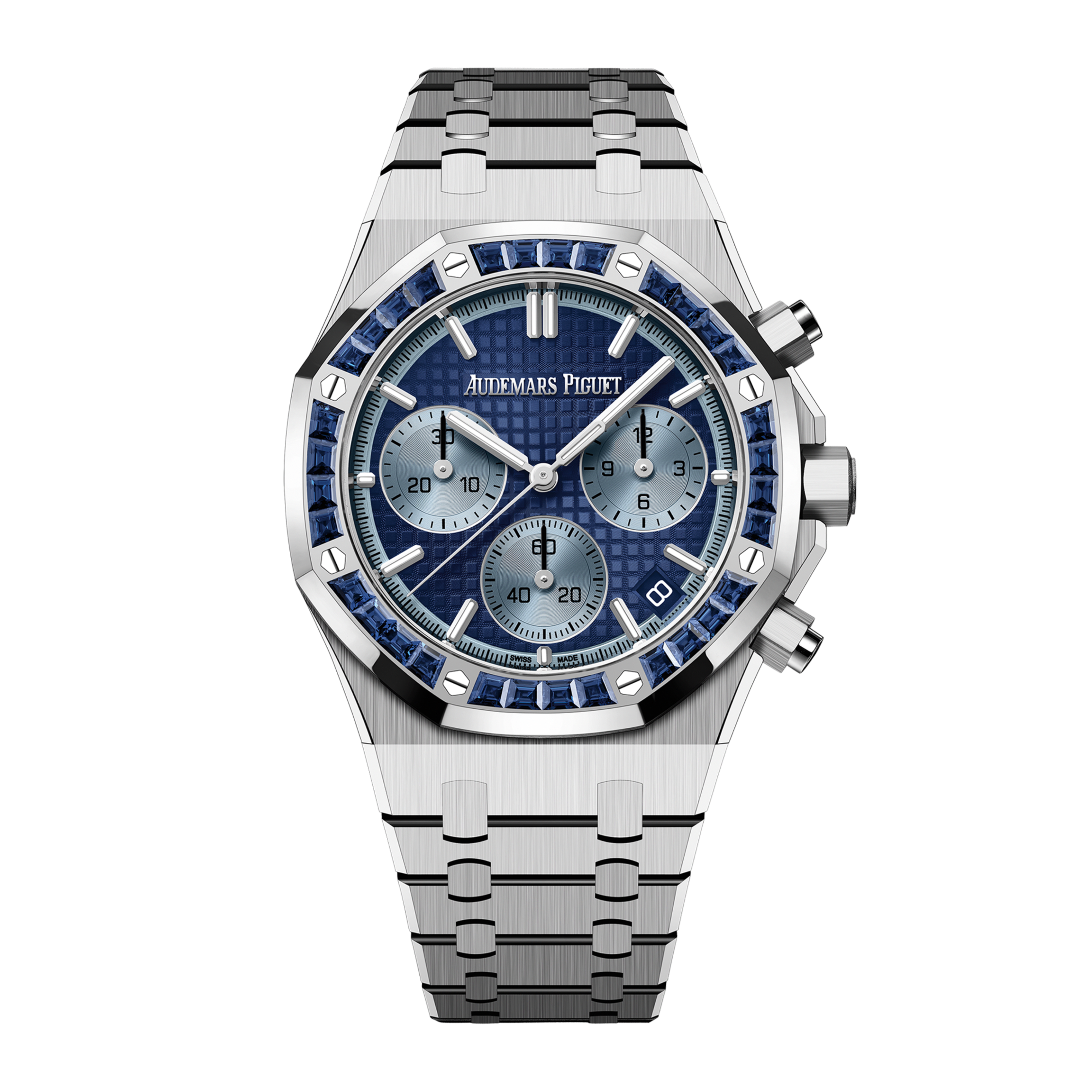 Royal Oak Chronograph White Gold Sapphire Blue Dial 41mm Product Image