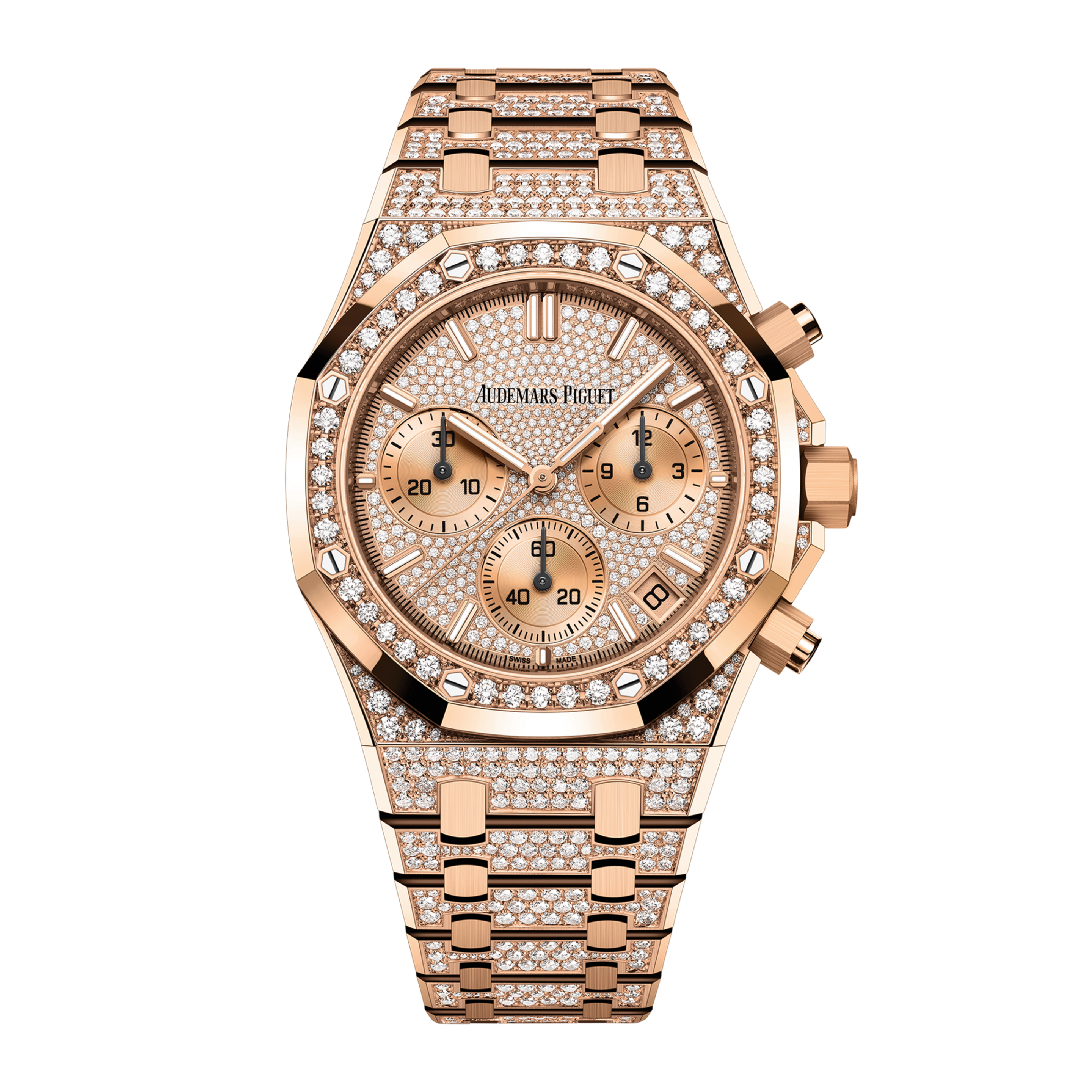 Royal Oak Chronograph Rose Gold Diamond Pave Dial 41mm Product Image