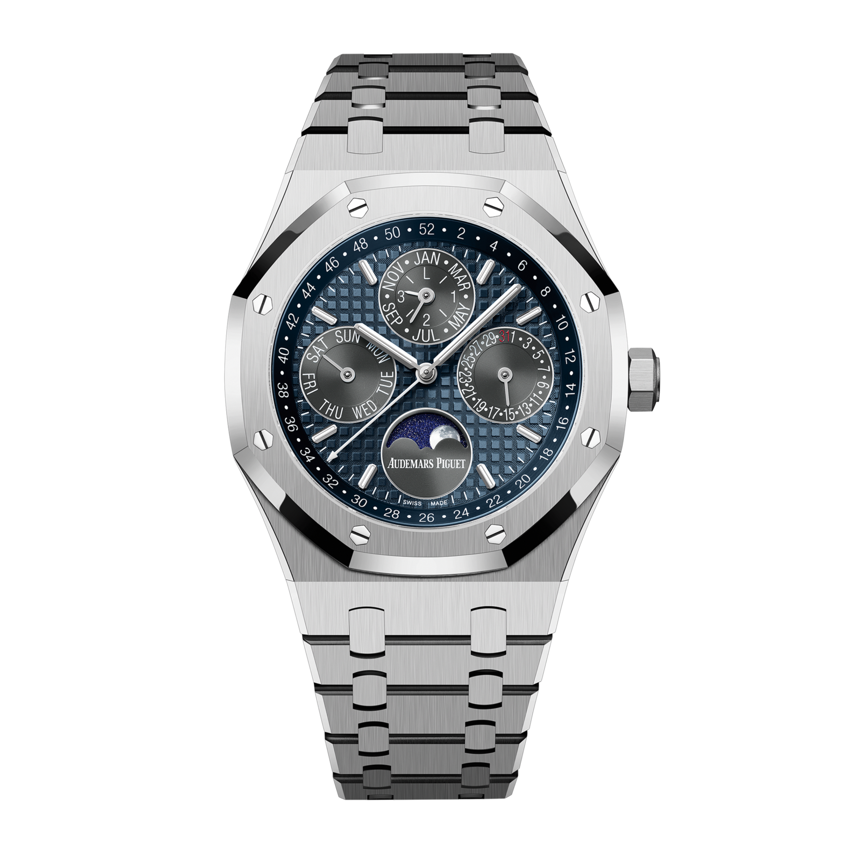 Audemars Piguet Royal Oak Perpetual Calendar Titanium Blue Dial