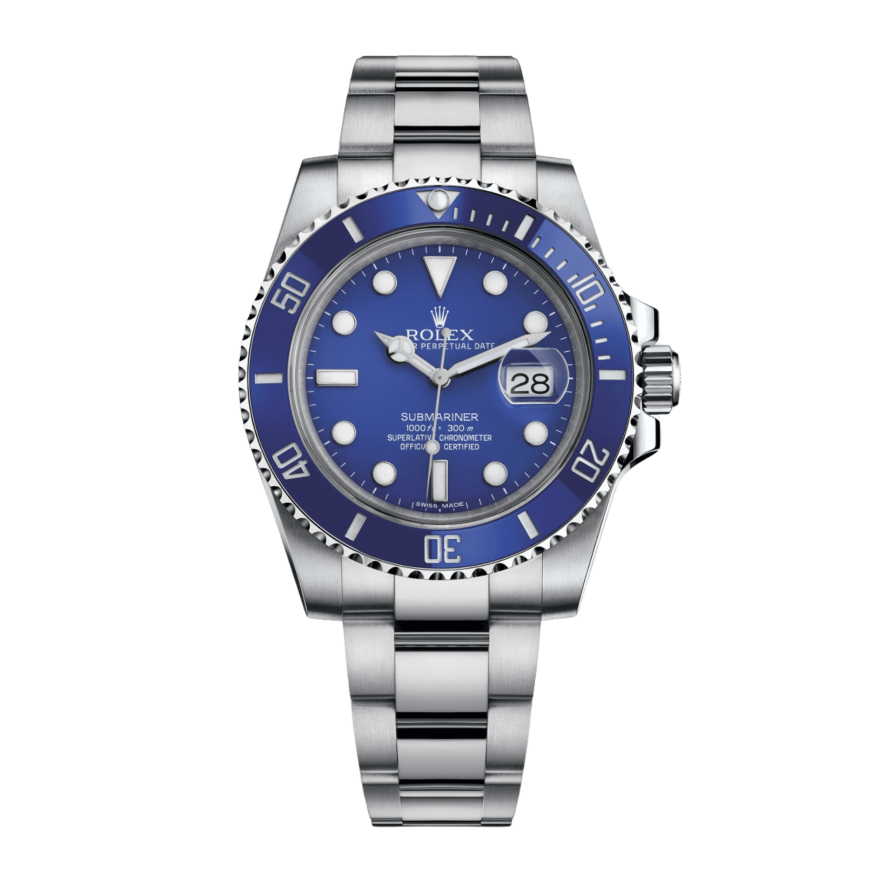 Submariner  Date White Gold Blue Dial 40mm Product Image