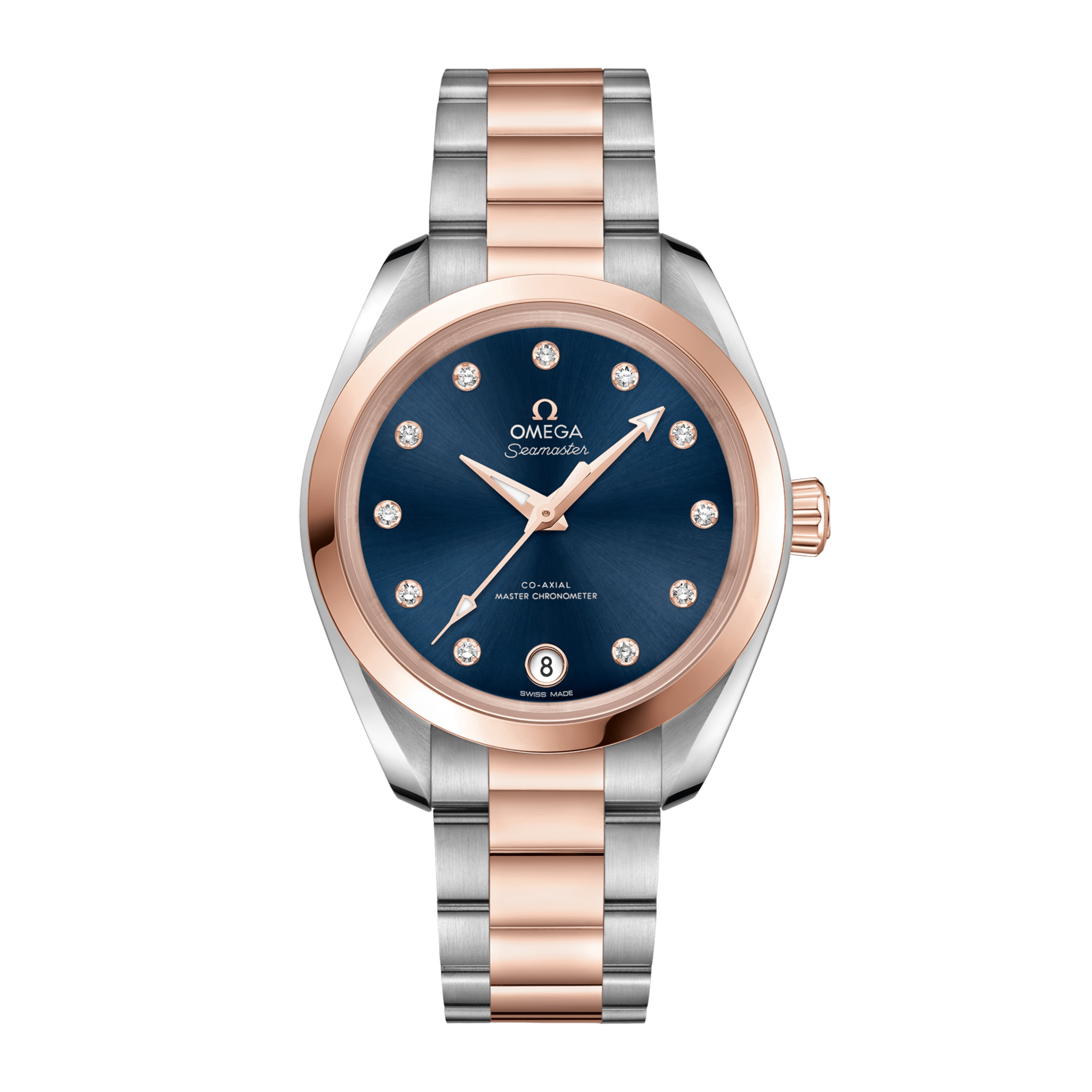 Aqua Terra Rose Gold & Steel Blue Dial 34mm Product Image