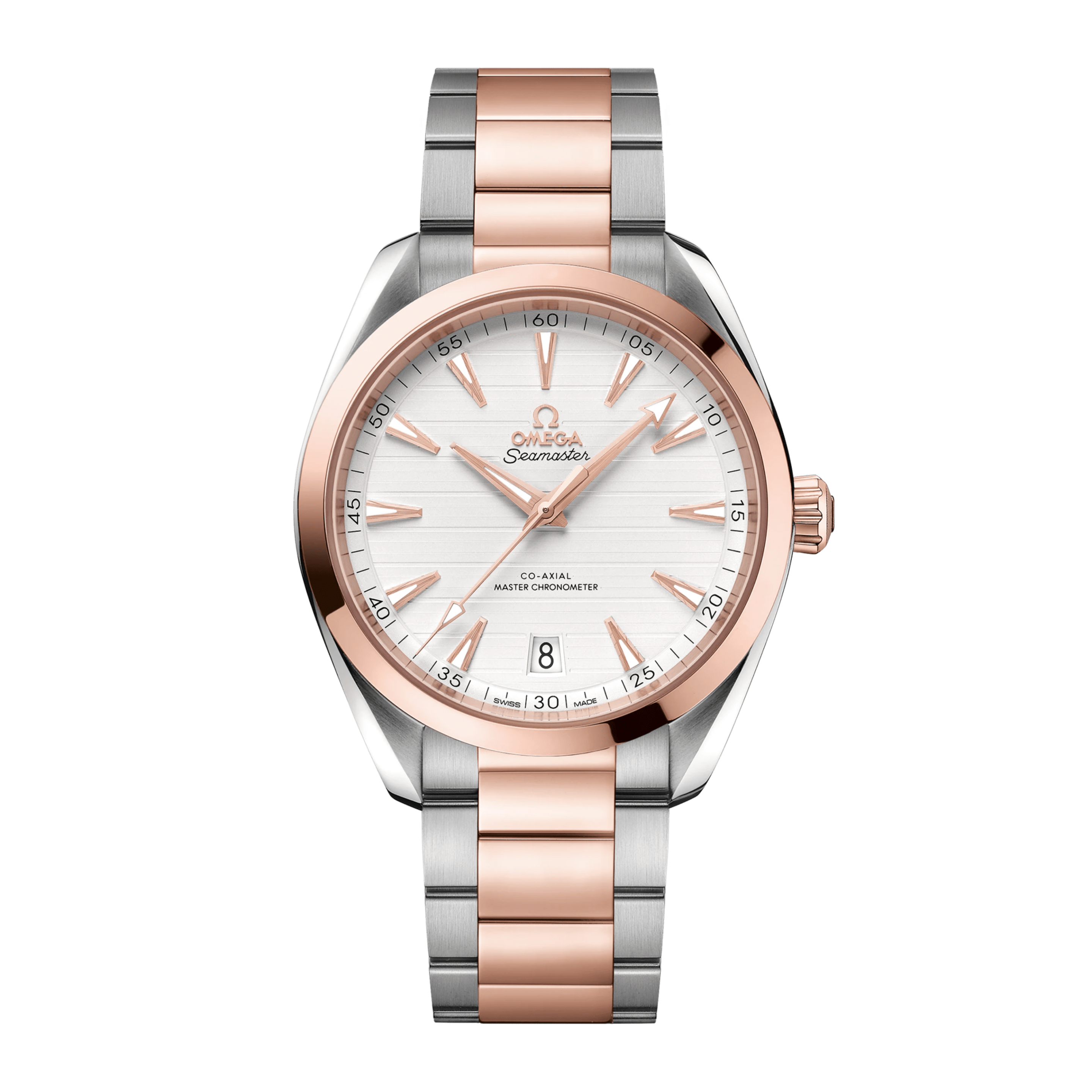 Aqua Terra Rose Gold & Steel Silver Dial 41mm Product Image