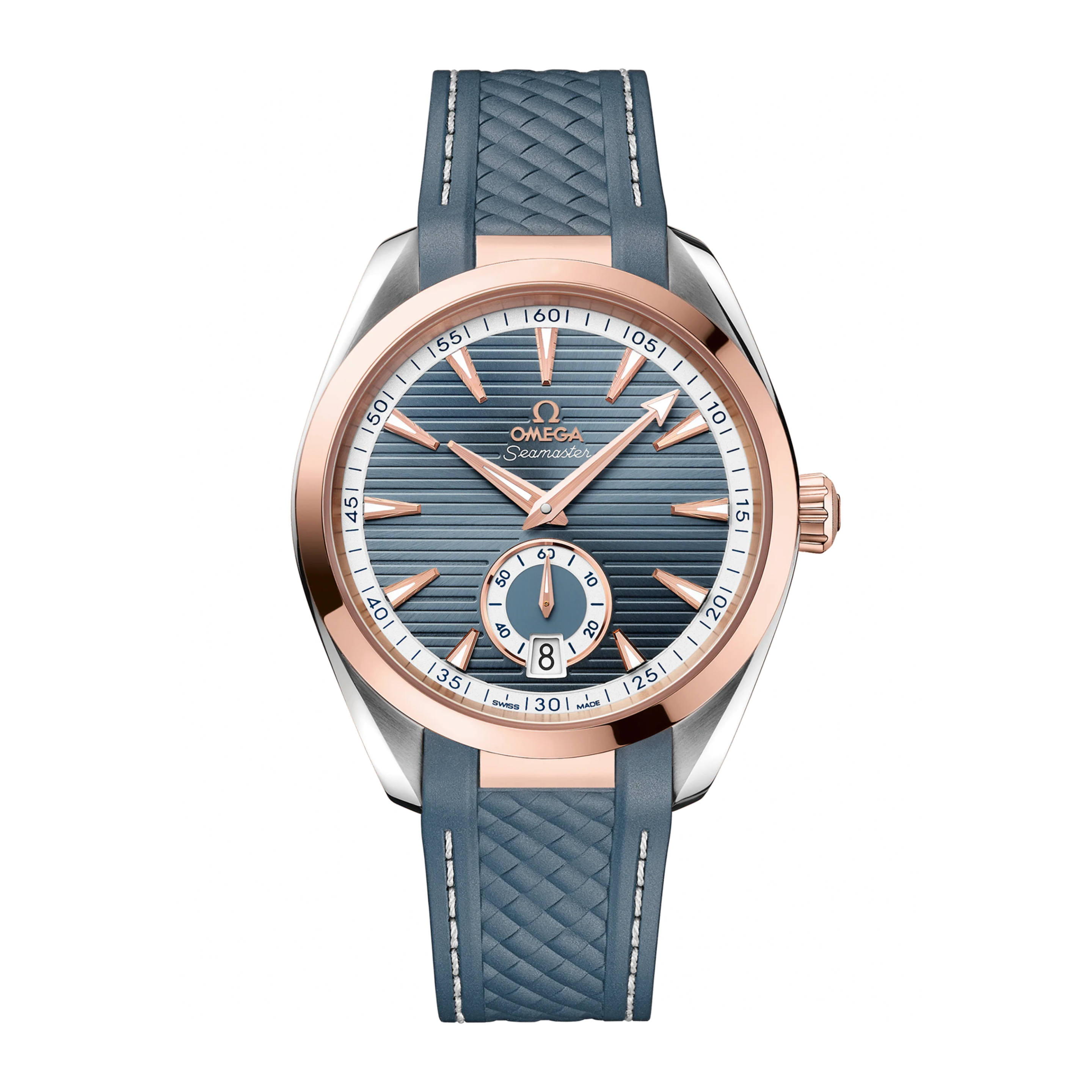 Aqua Terra Small Seconds Rose Gold & Steel Blue Dial 41mm Product Image