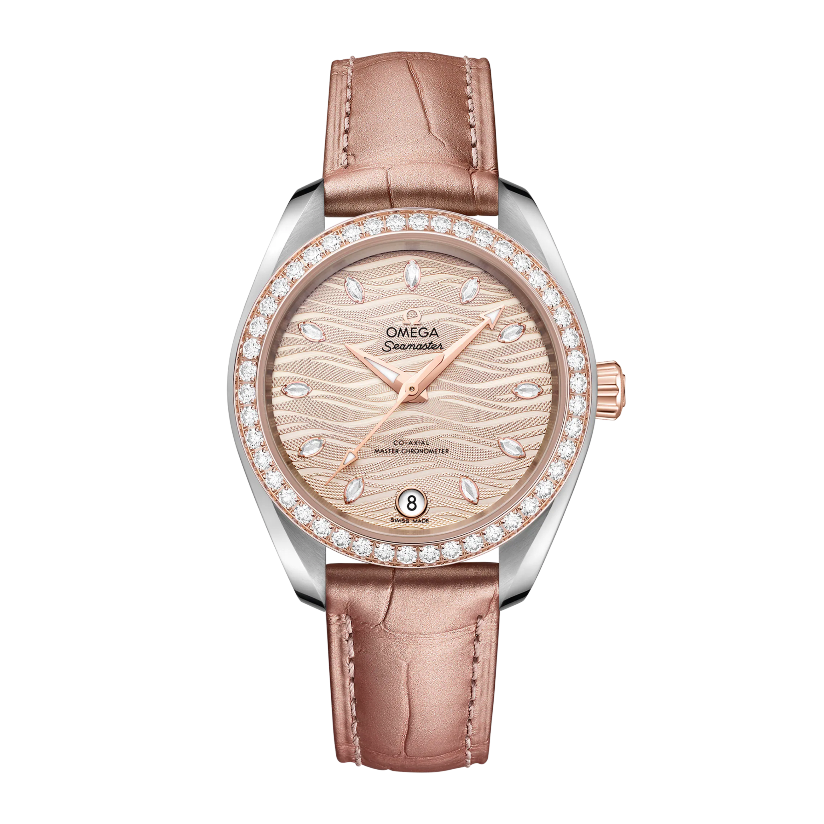 Aqua Terra Rose Gold & Steel Diamond Grey Dial 34mm Product Image