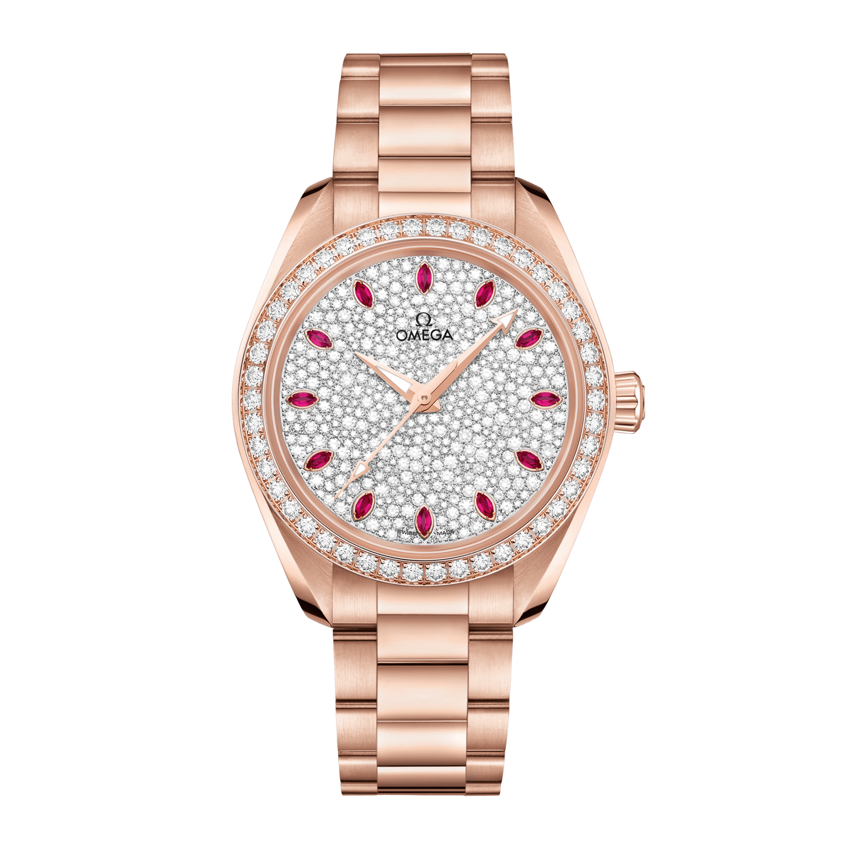 Aqua Terra Rose Gold Diamond Pave Dial 34mm Product Image