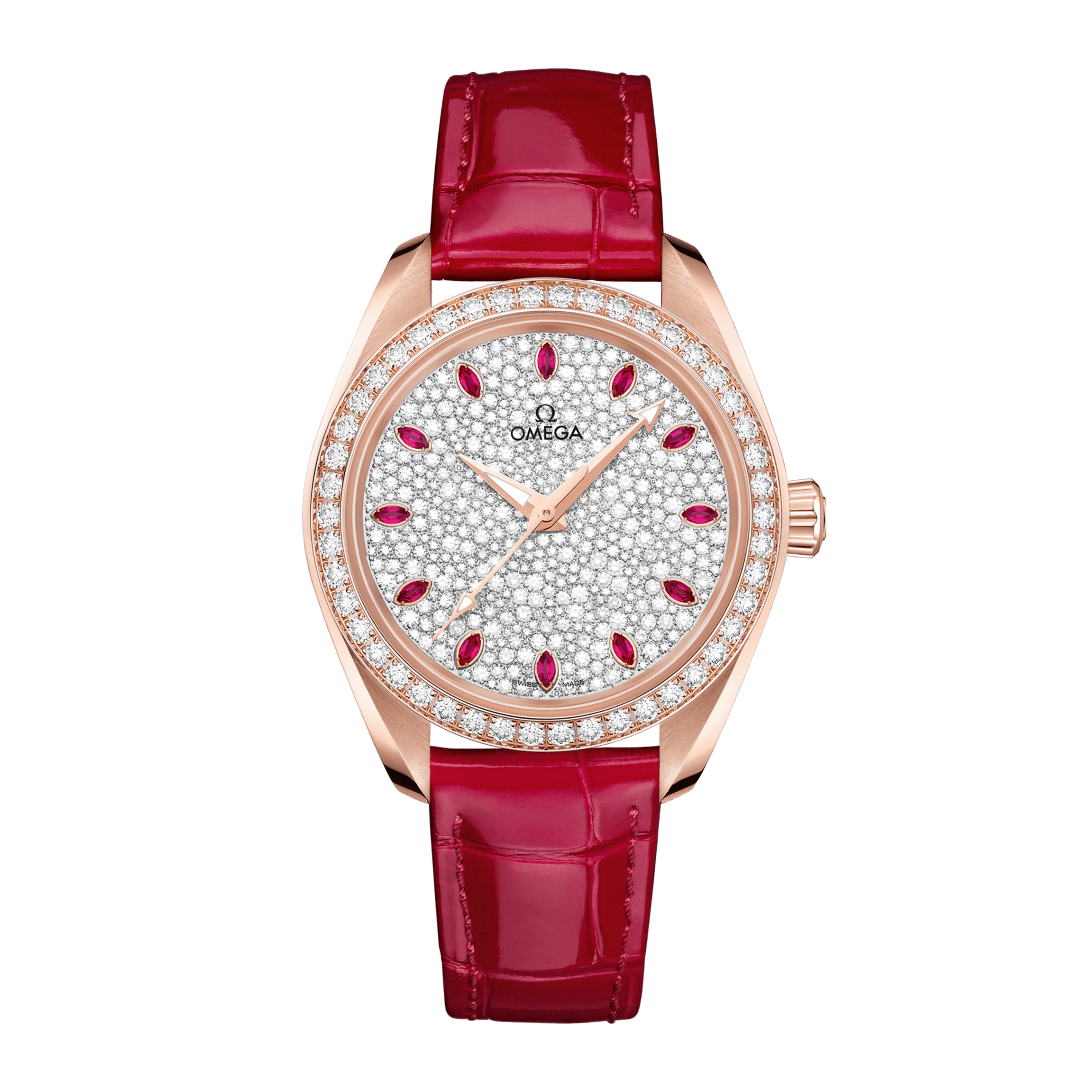 Aqua Terra Rose Gold Diamond Pave Dial 34mm Product Image