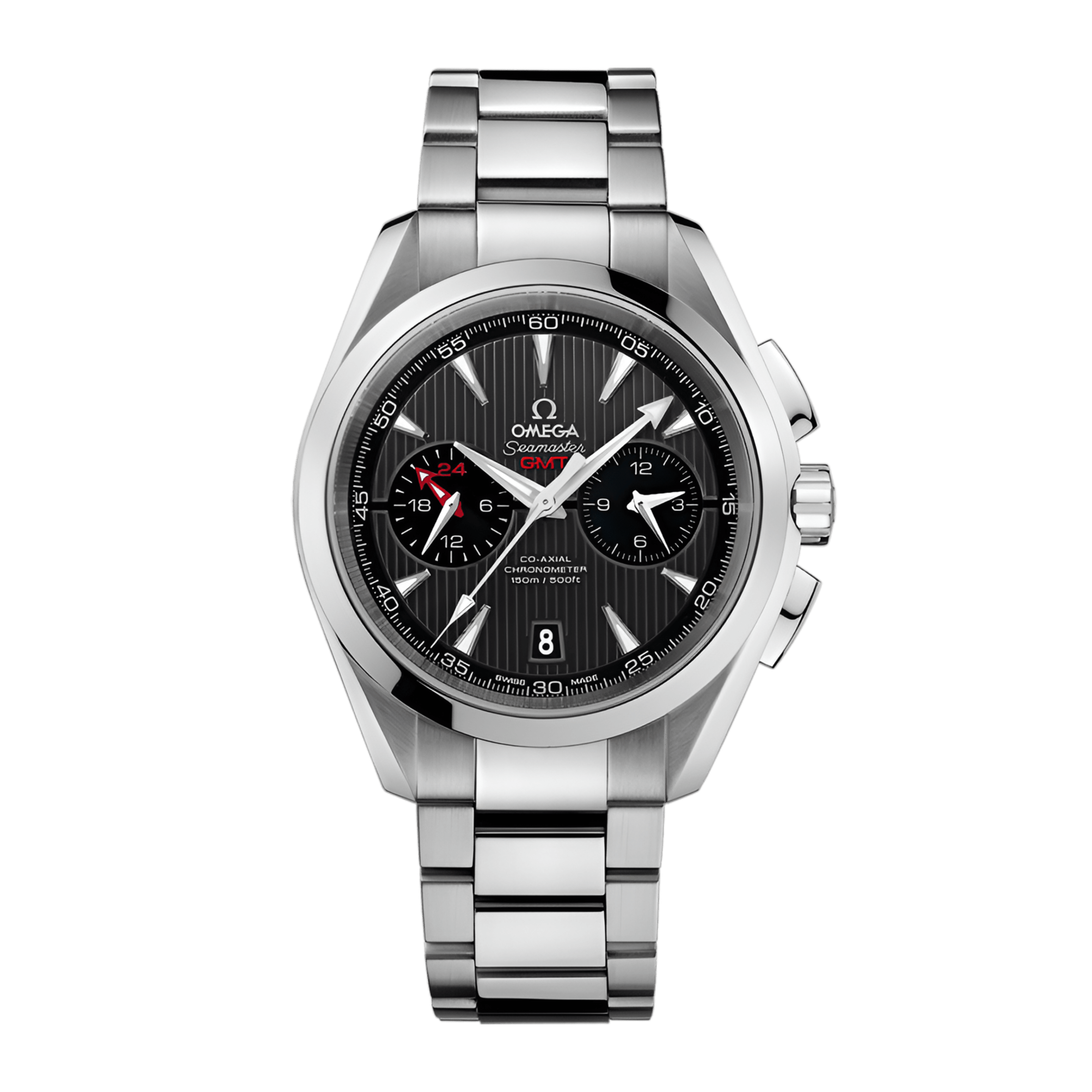 Aqua Terra GMT Chronograph Steel Grey Dial 43mm Product Image