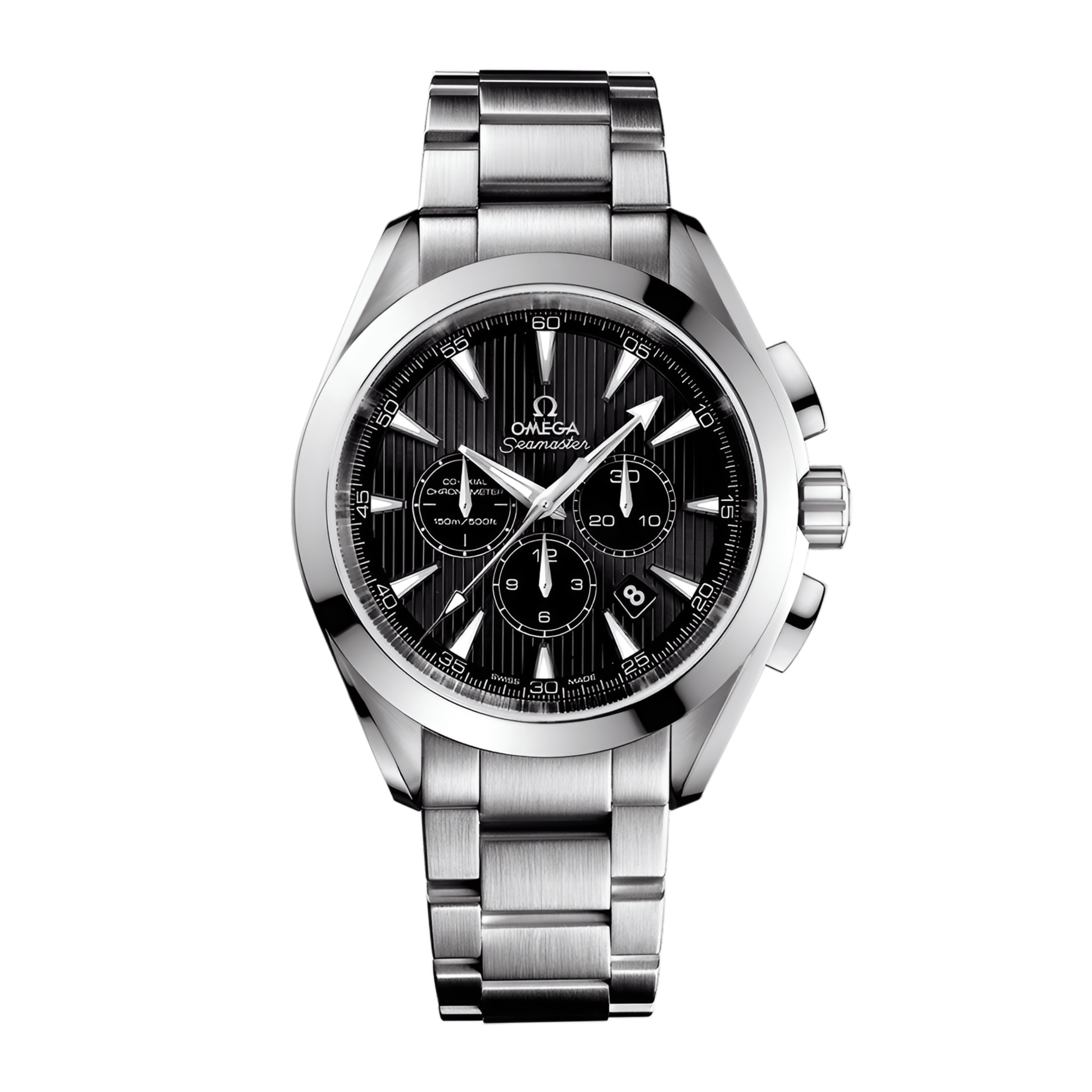 Aqua Terra Chronograph Steel Black Dial 44mm Product Image