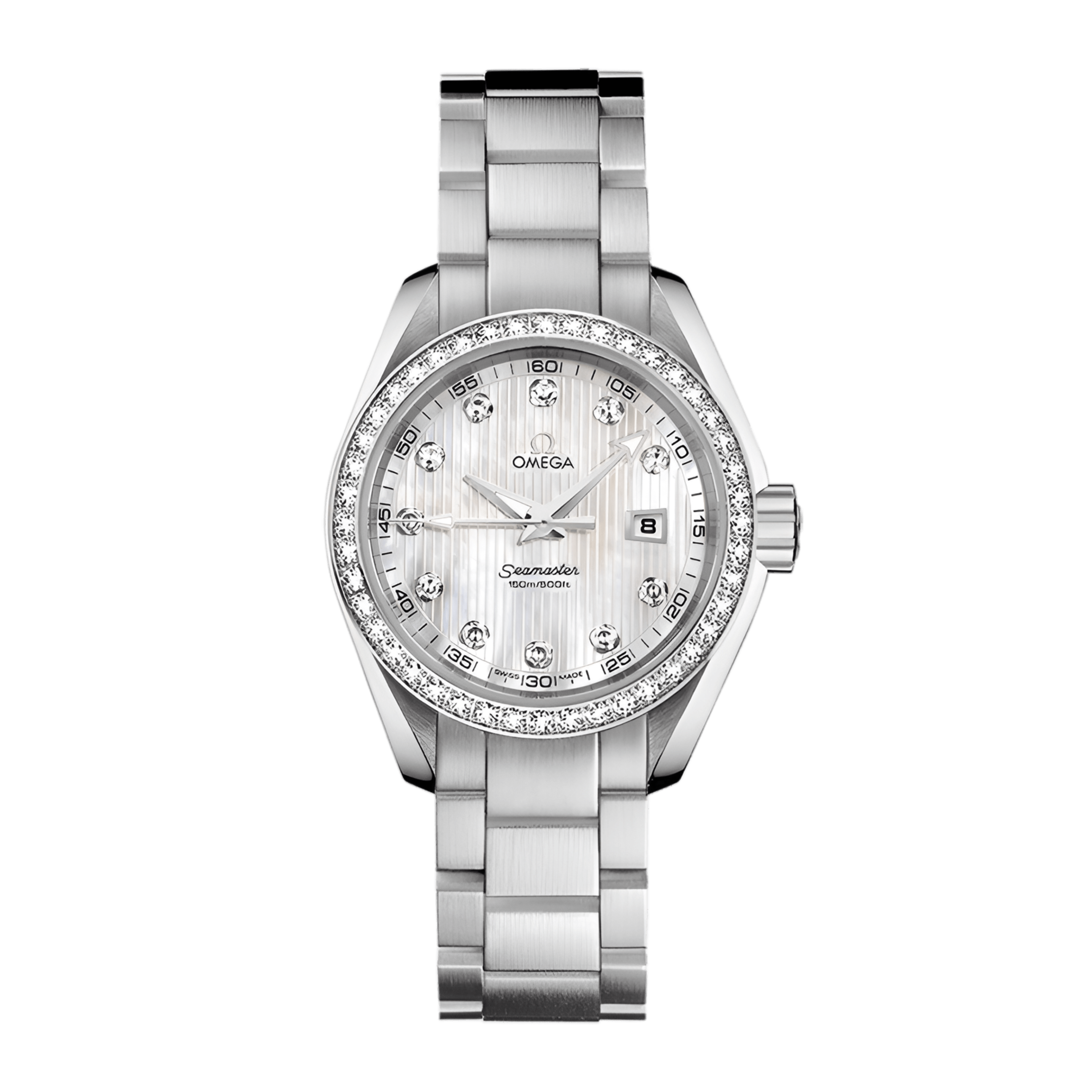 Aqua Terra Steel Diamond Mother of Pearl Dial 30mm Product Image