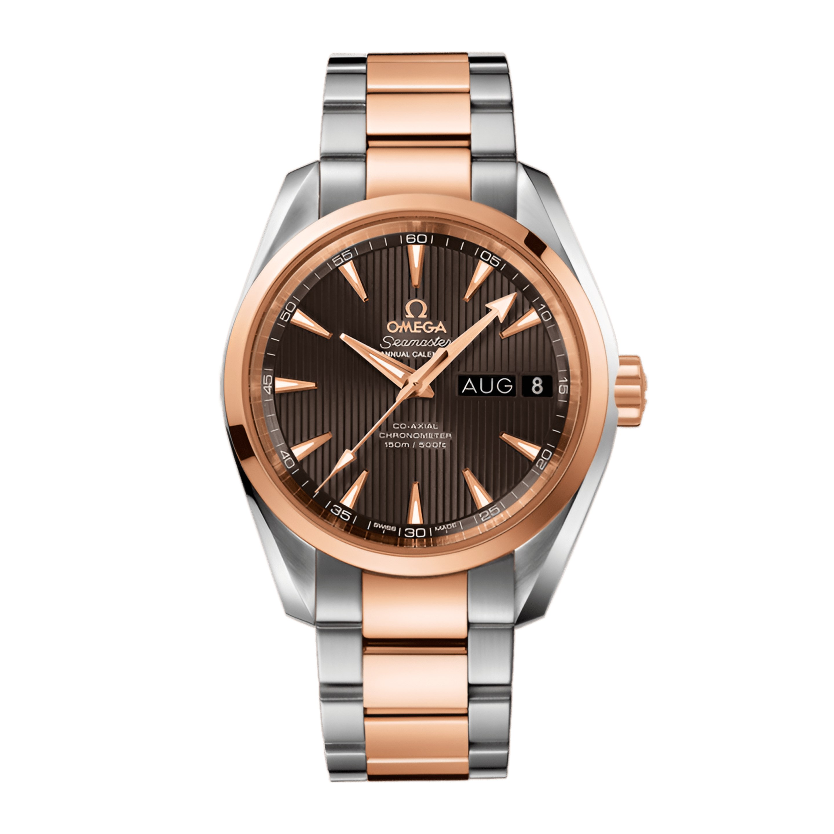 Aqua Terra Rose Gold & Steel Grey Dial 38mm Product Image