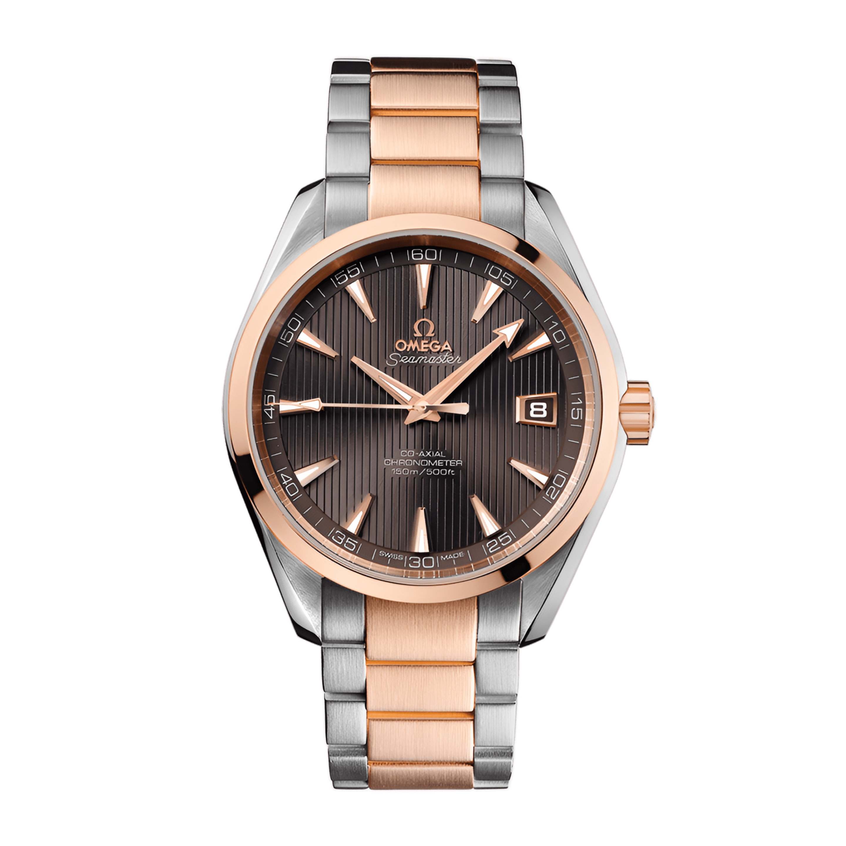 Aqua Terra Rose Gold & Steel Grey Dial 41mm Product Image