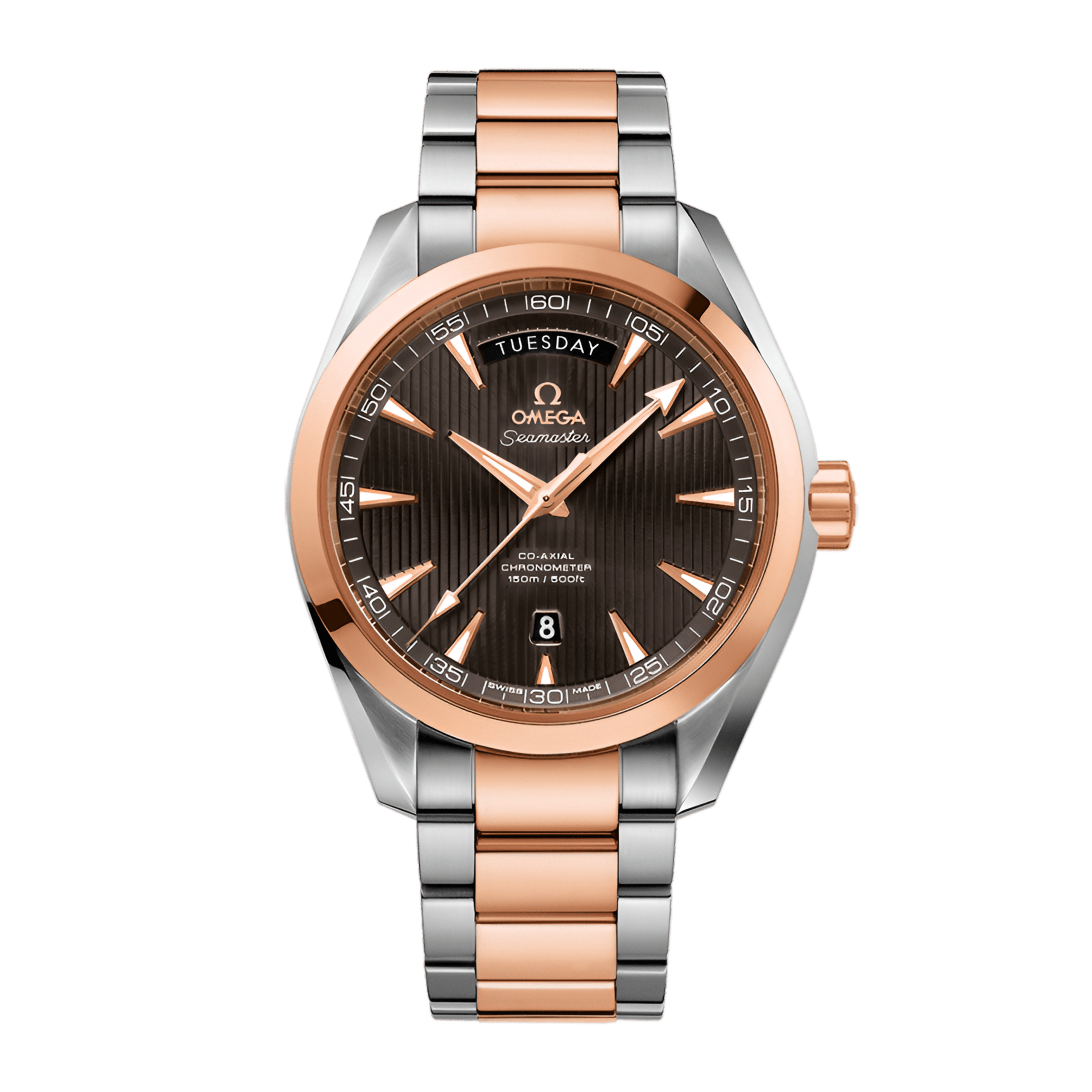 Aqua Terra Rose Gold & Steel Grey Dial 41mm Product Image