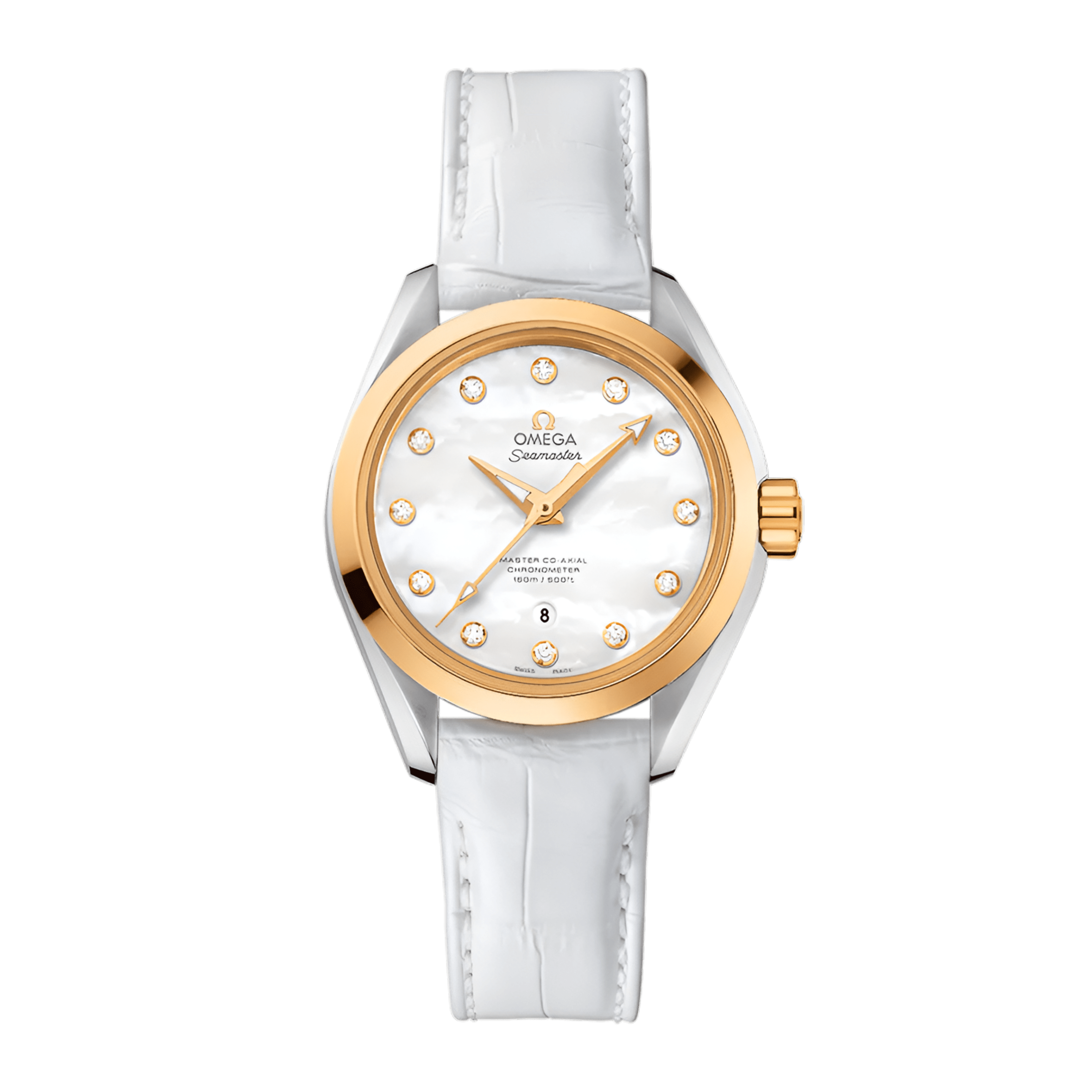 Aqua Terra Yellow Gold & Steel White Dial 34mm Product Image