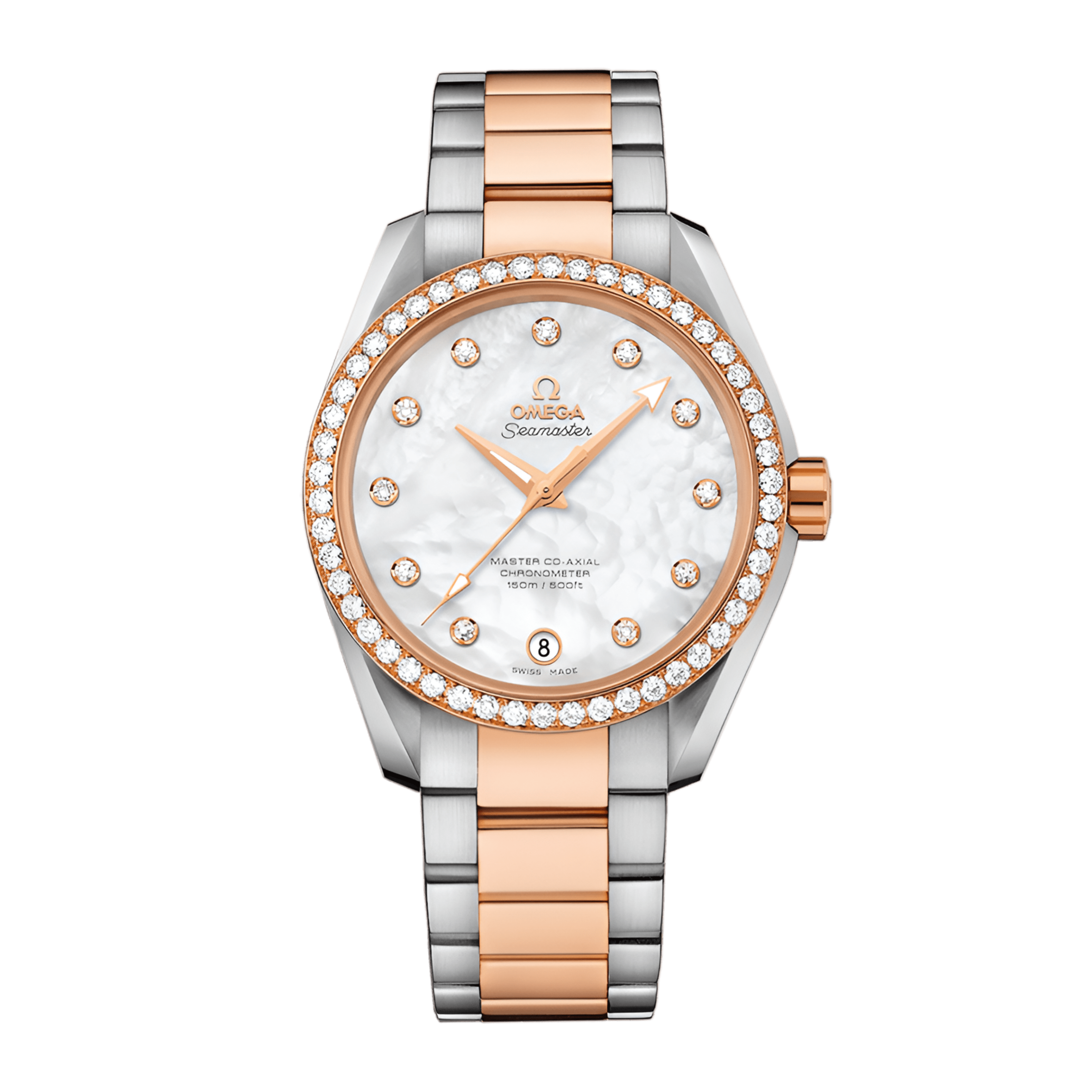 Aqua Terra Rose Gold & Steel White Dial 38mm Product Image