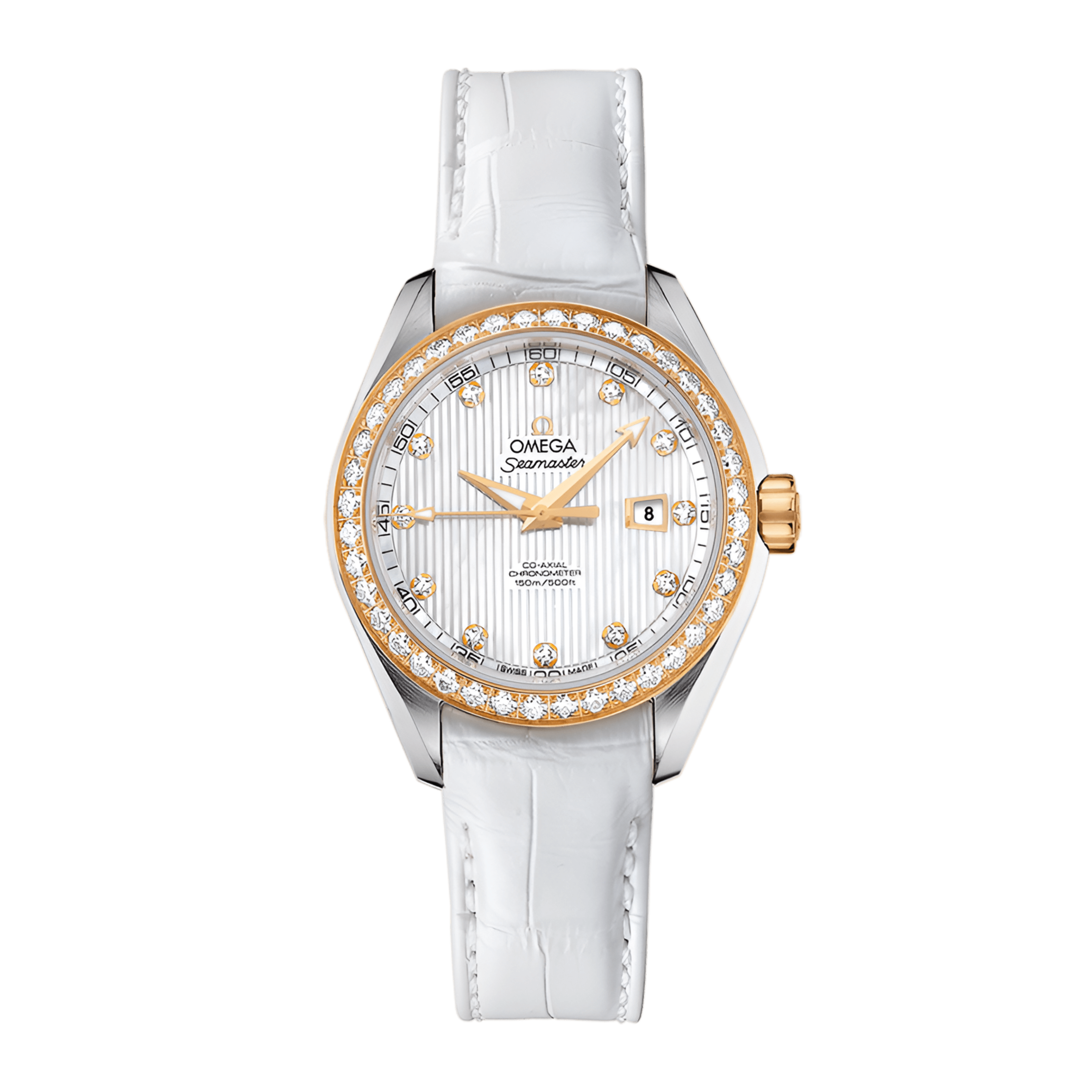 Aqua Terra Yellow Gold & Steel White Dial 34mm Product Image