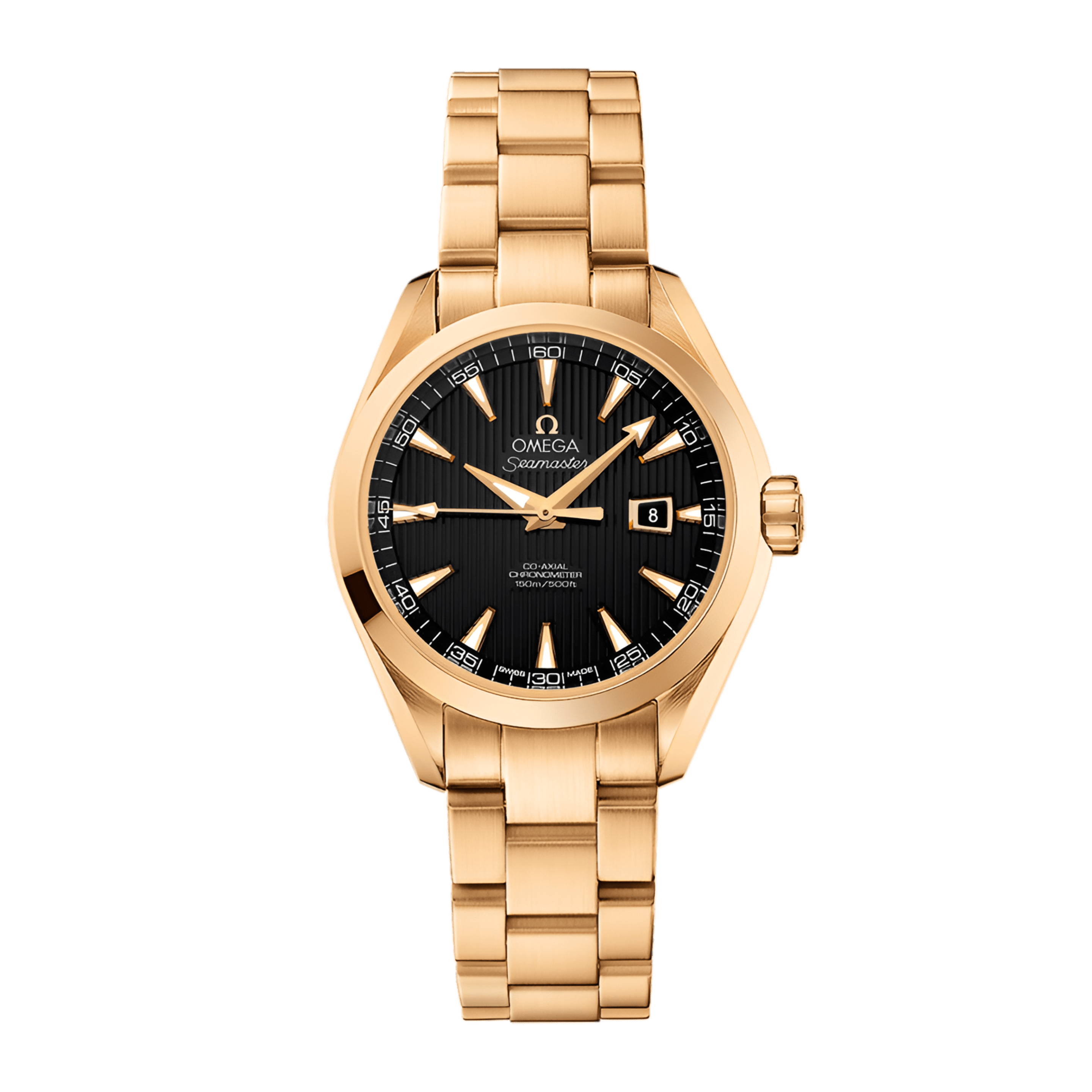 Aqua Terra Yellow Gold Black Dial 34mm Product Image