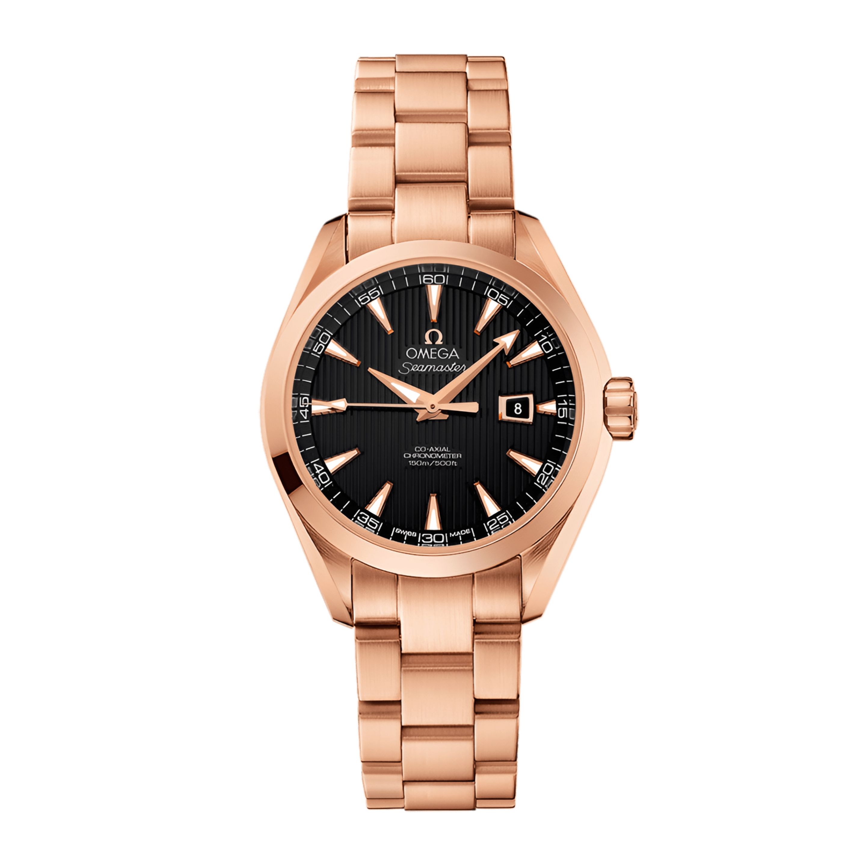 Aqua Terra Rose Gold Black Dial 34mm Product Image