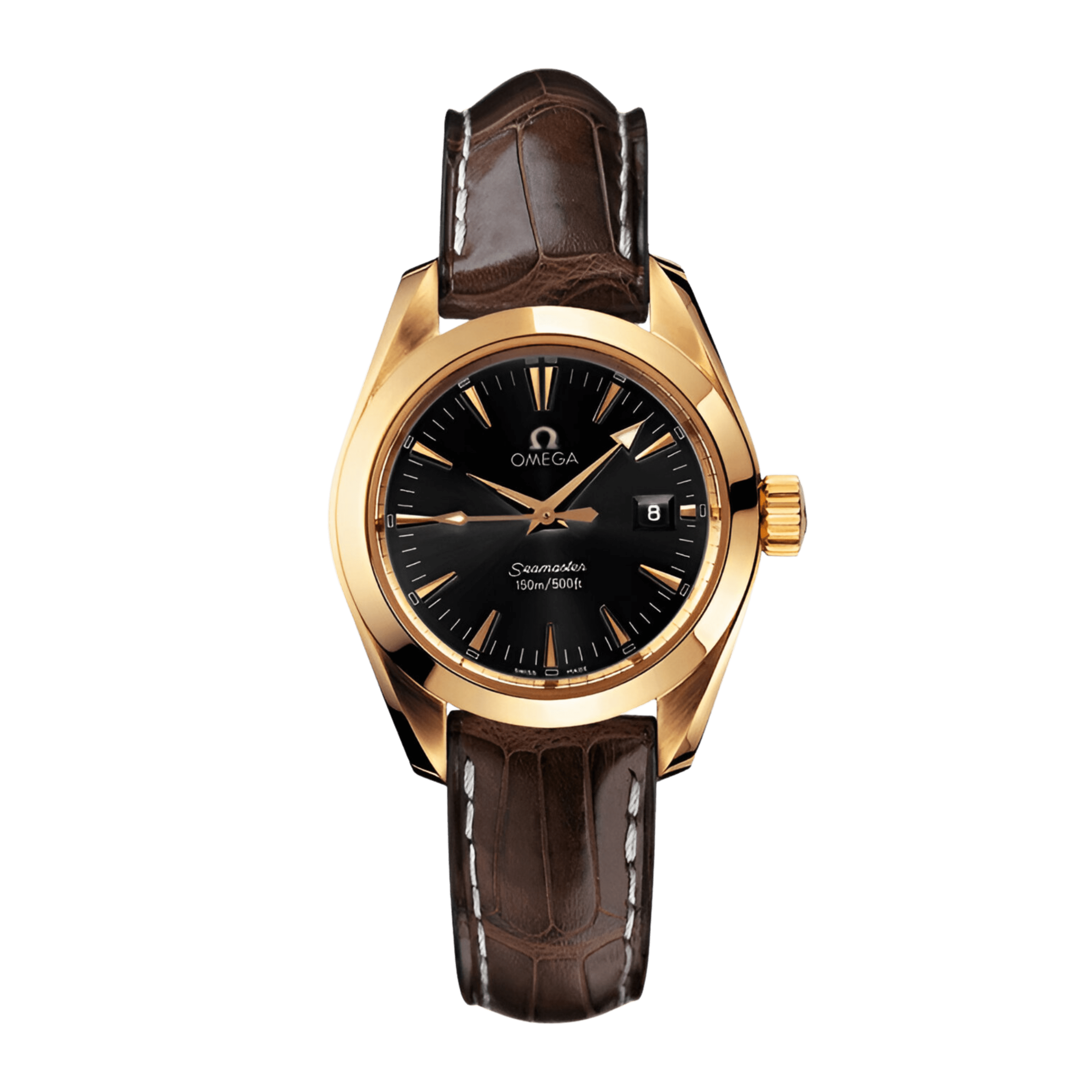 Aqua Terra Yellow Gold Black Dial 29mm Product Image