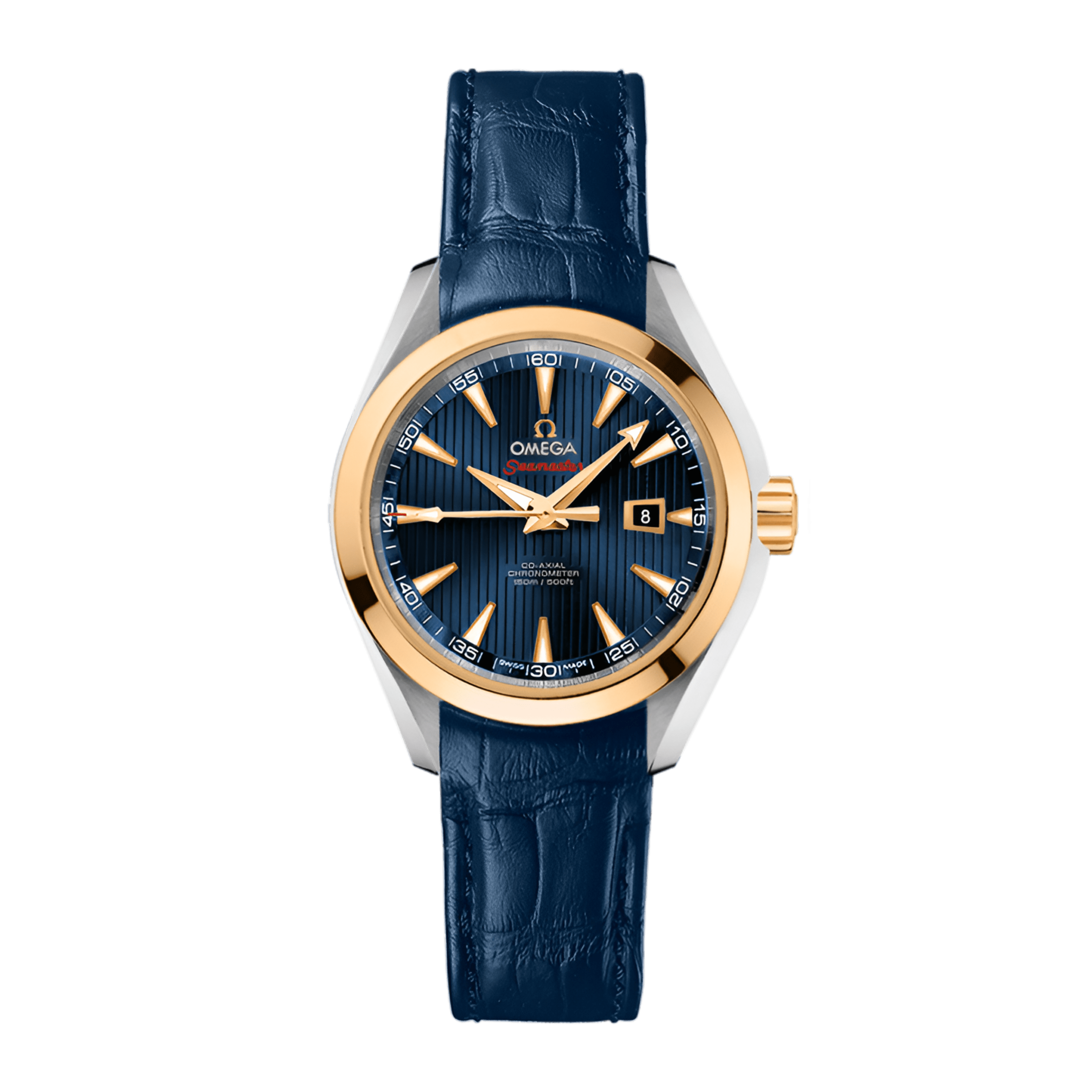 Aqua Terra Rose Gold & Steel Blue Dial 44mm Product Image