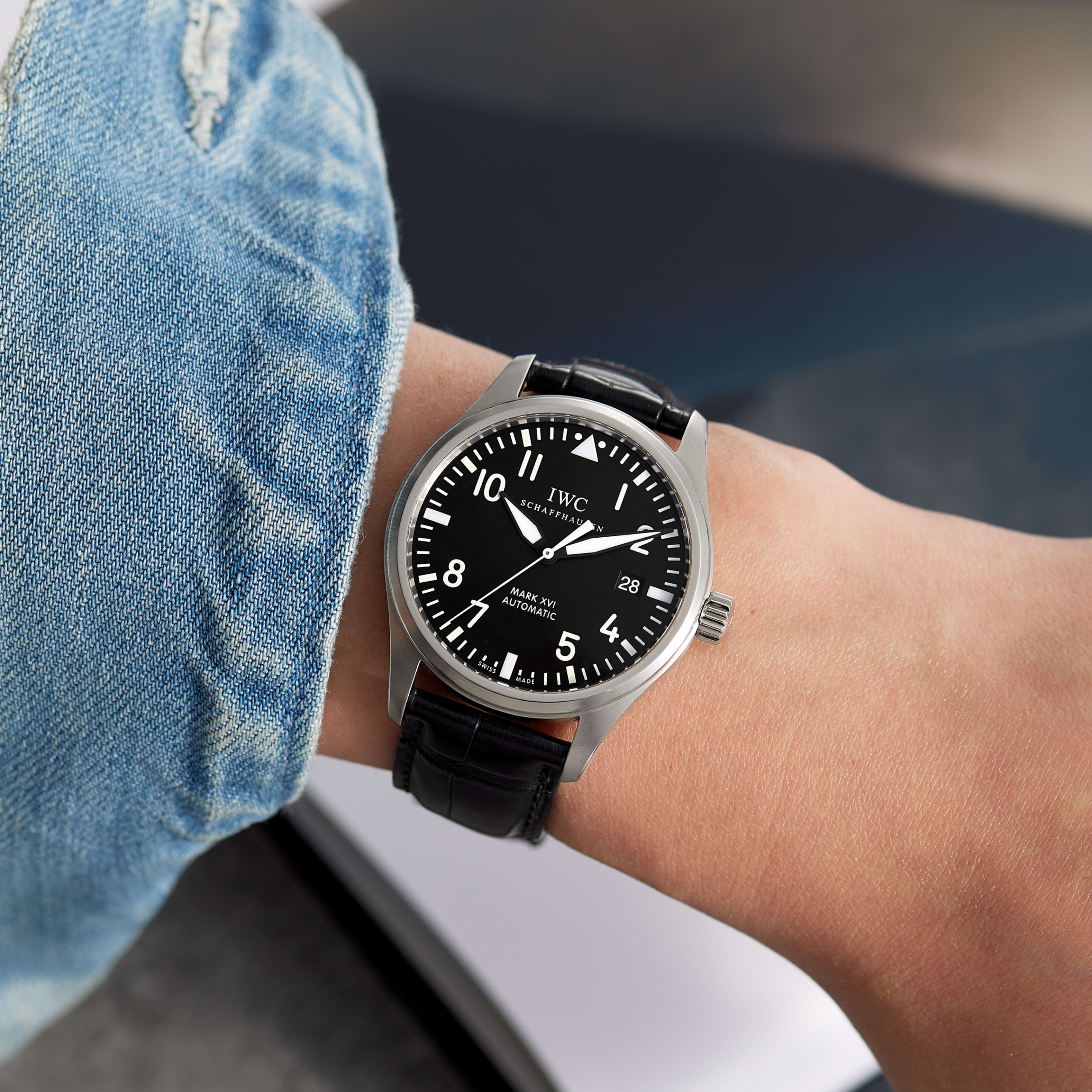 IWC Pilots Pilot's Watch Mark XVI Steel Black Dial 39mm IW325501