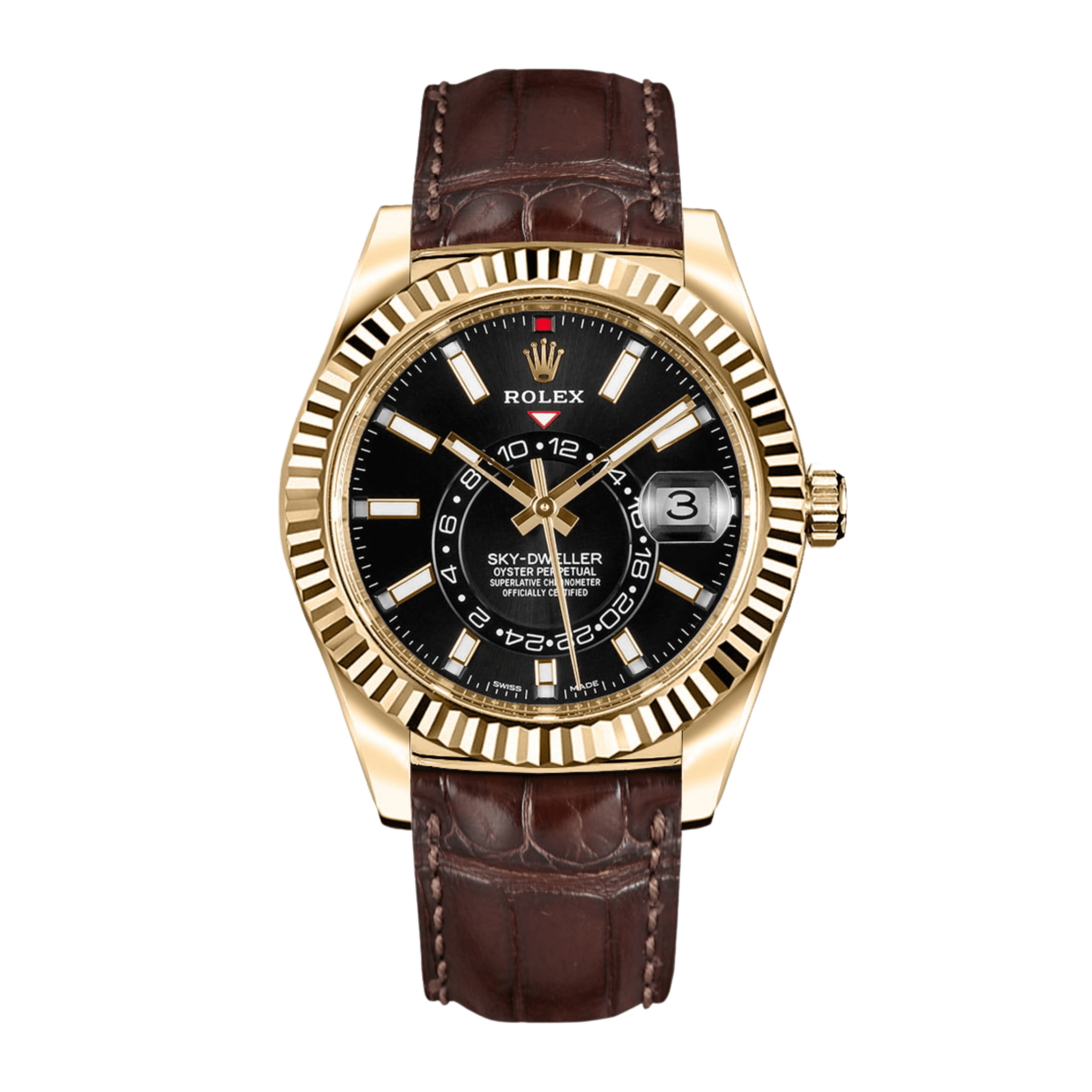 Sky-Dweller Yellow Gold Black Dial 42mm Product Image