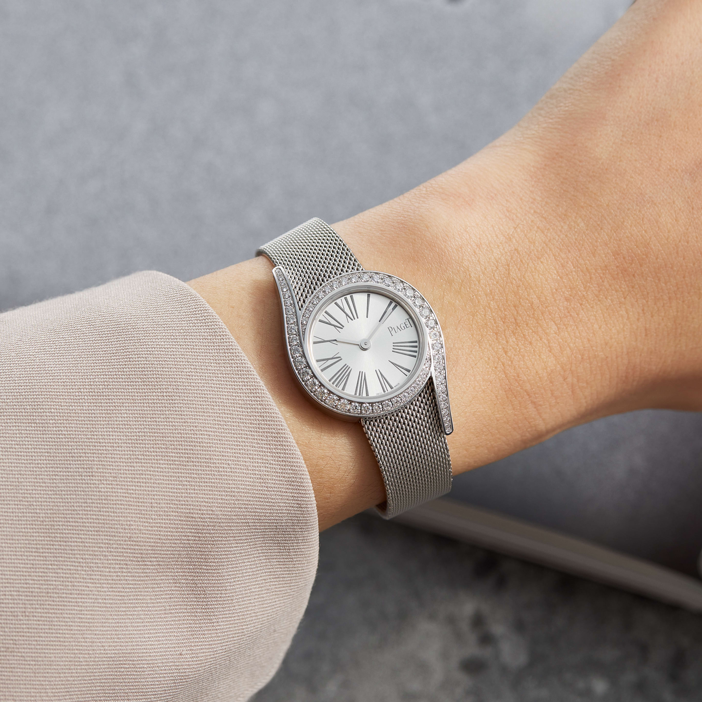 Limelight Gala White Gold Diamond Grey Dial 26mm Product Image