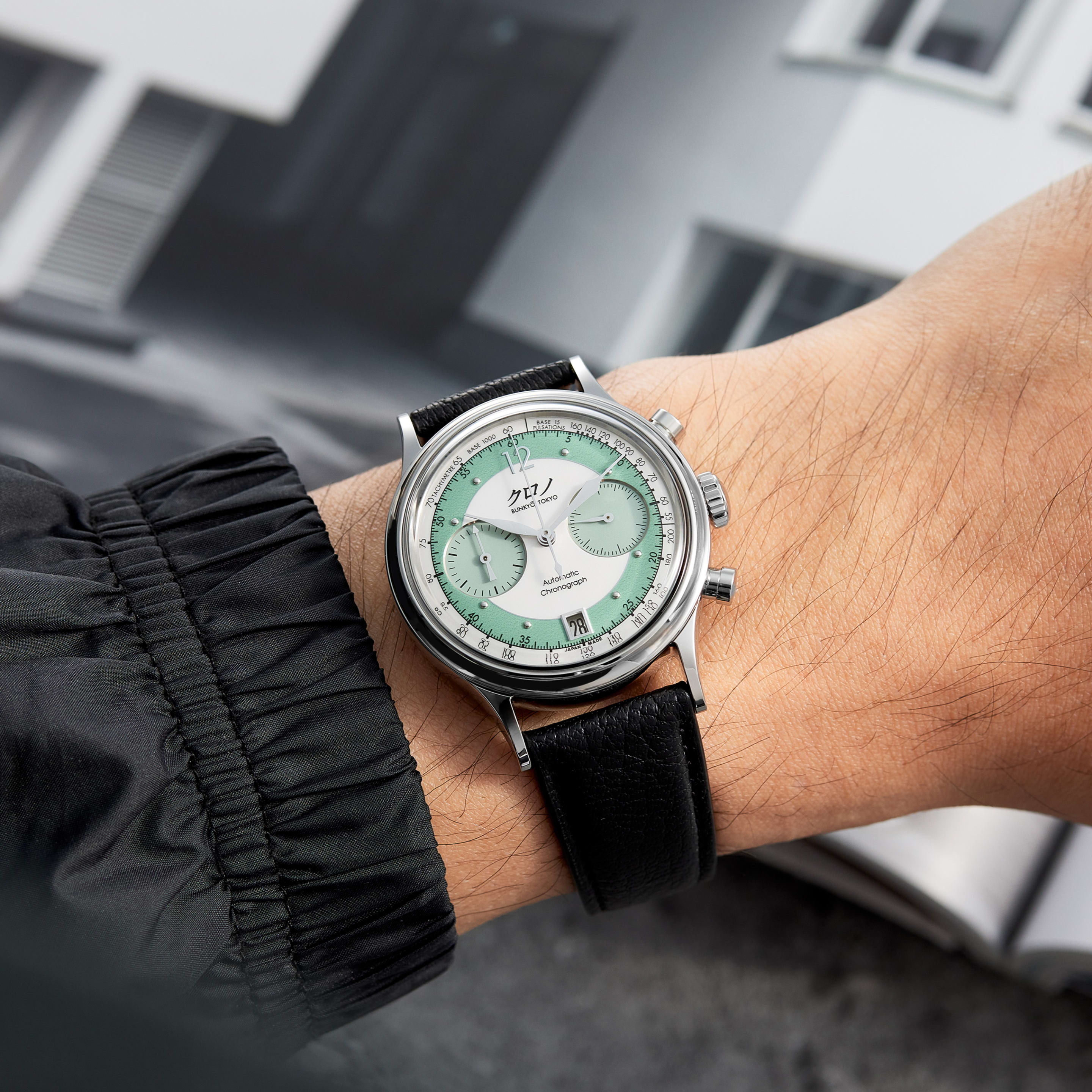 Kurono Tokyo Hisui Chronograph 3 HISUI:翡翠 38mm Hisui - Make an