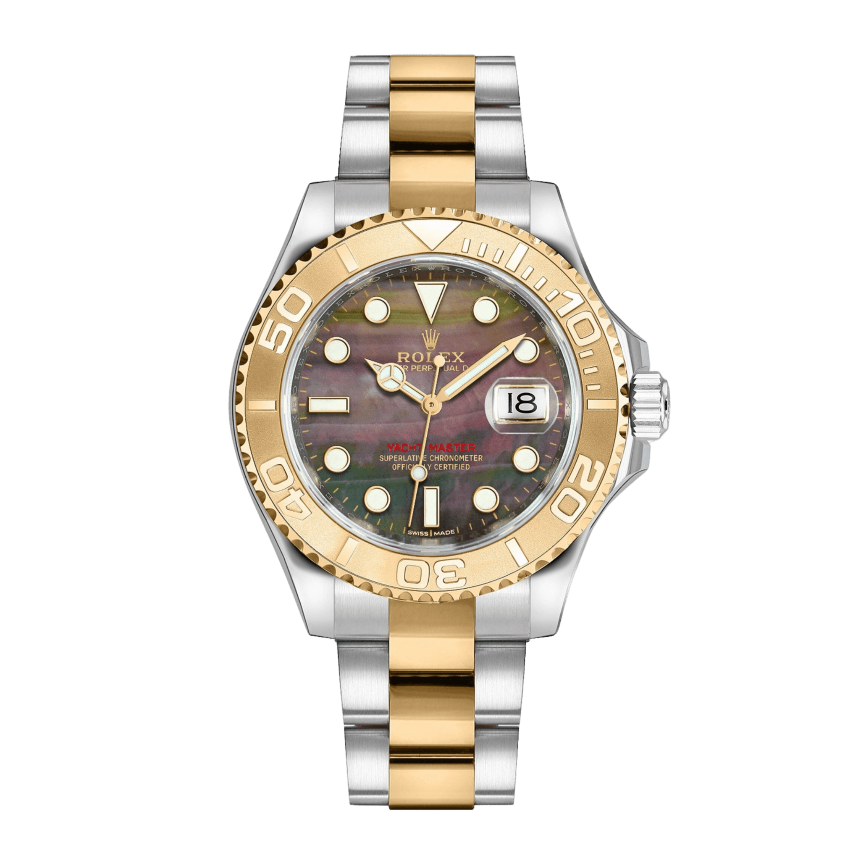 Yacht-Master 35 Yellow Gold & Steel Black Dial 35mm Product Image