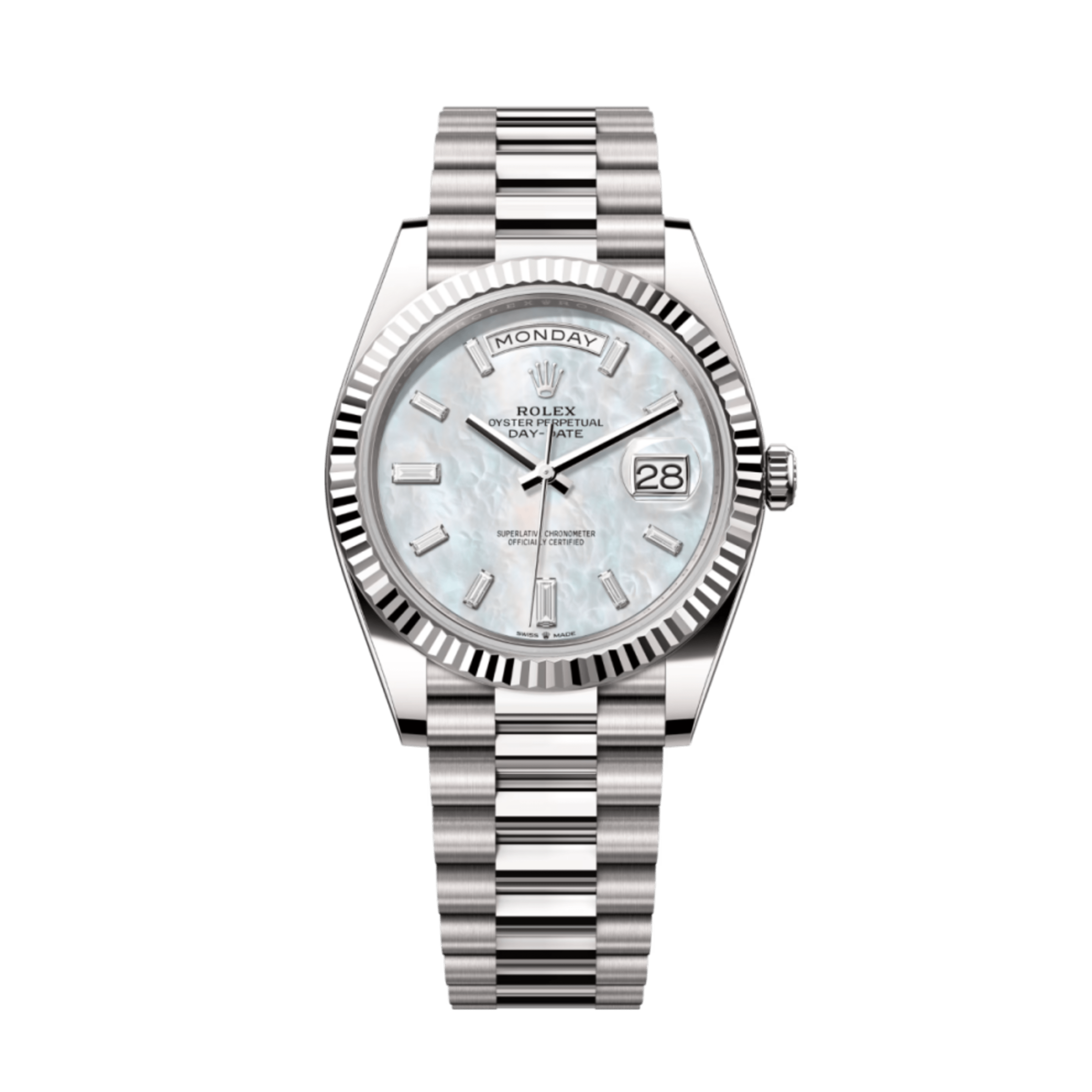 Day-Date White Gold Mother of Pearl Dial 40mm Product Image