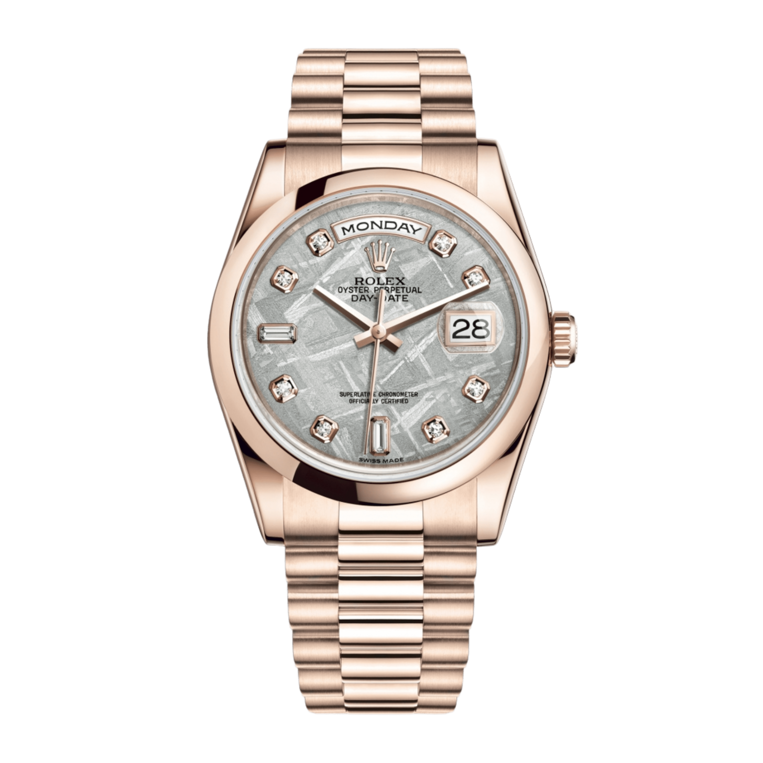 Day-Date 36 Rose Gold Silver Dial 36mm Product Image