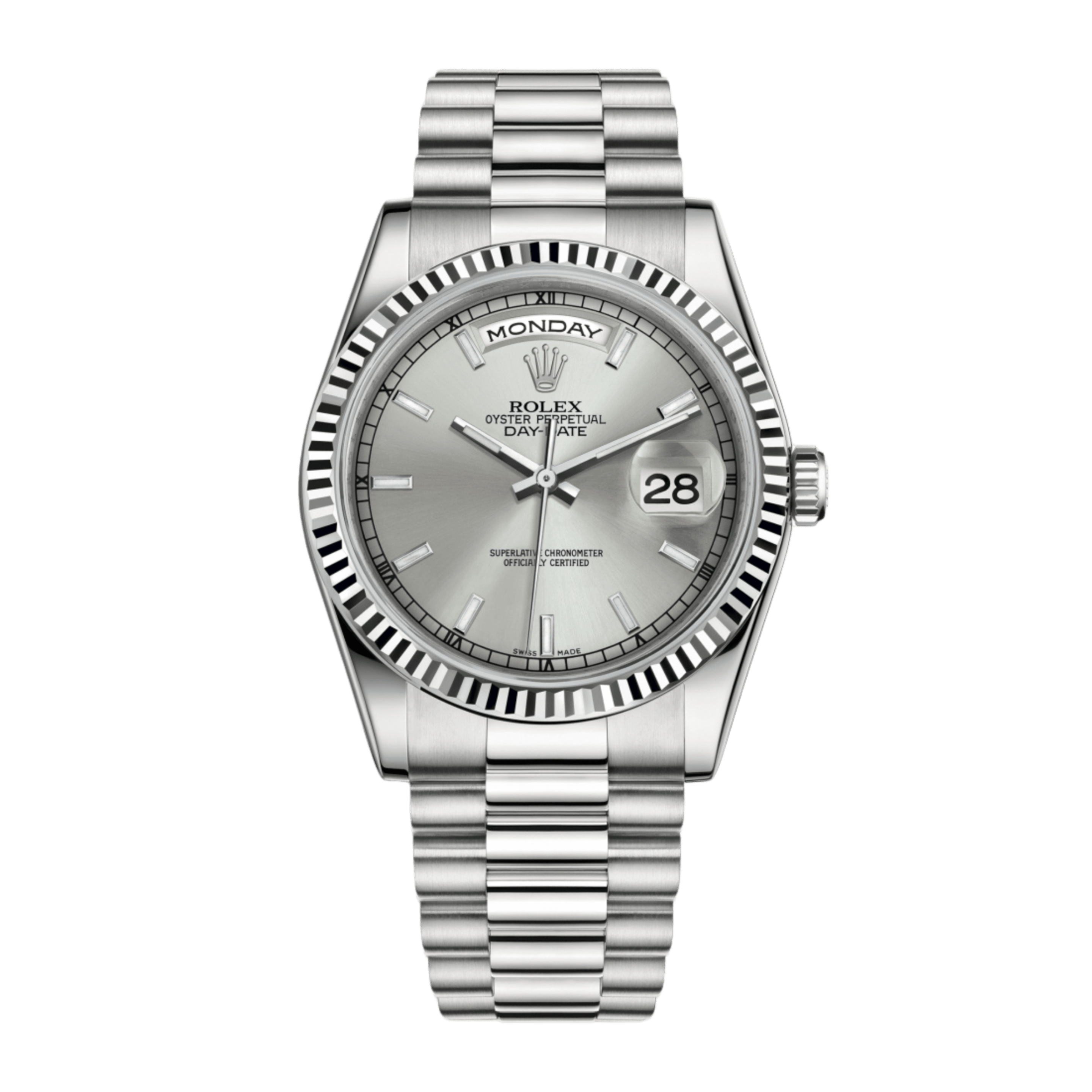 Day-Date 36 White Gold Blue Dial 36mm Product Image
