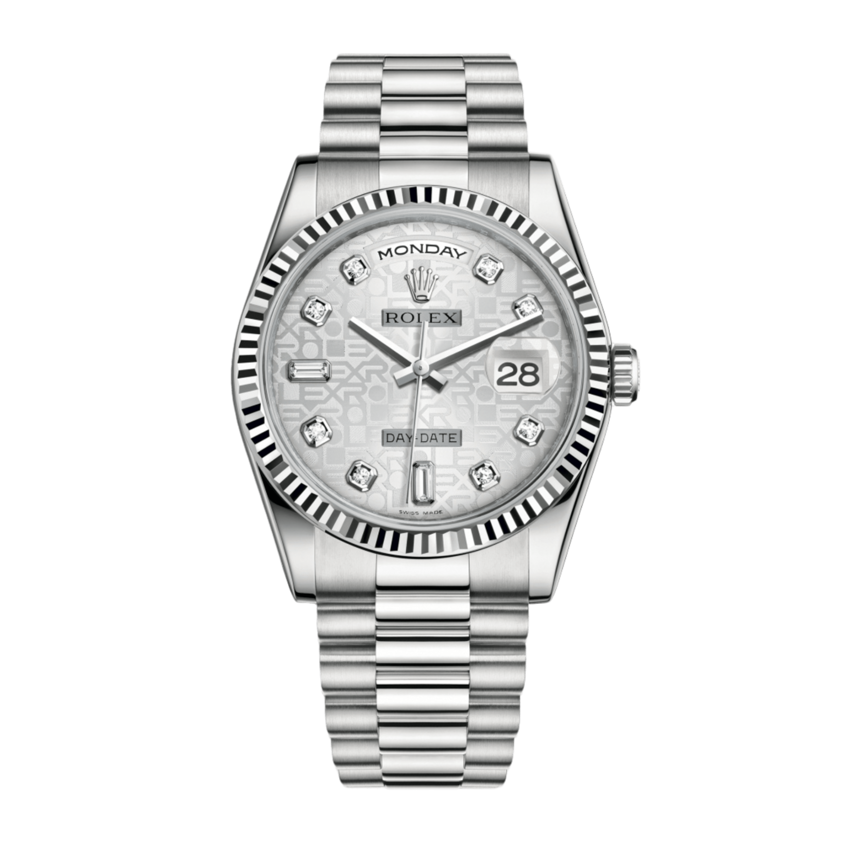 Day-Date 36 White Gold Silver Dial 36mm Product Image