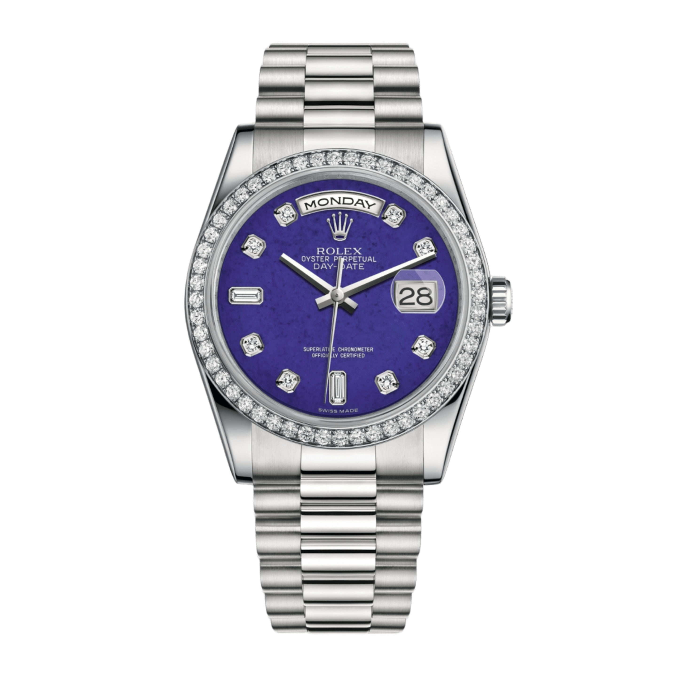 Day-Date 36 Platinum Diamond Blue Lapis Dial 36mm Product Image