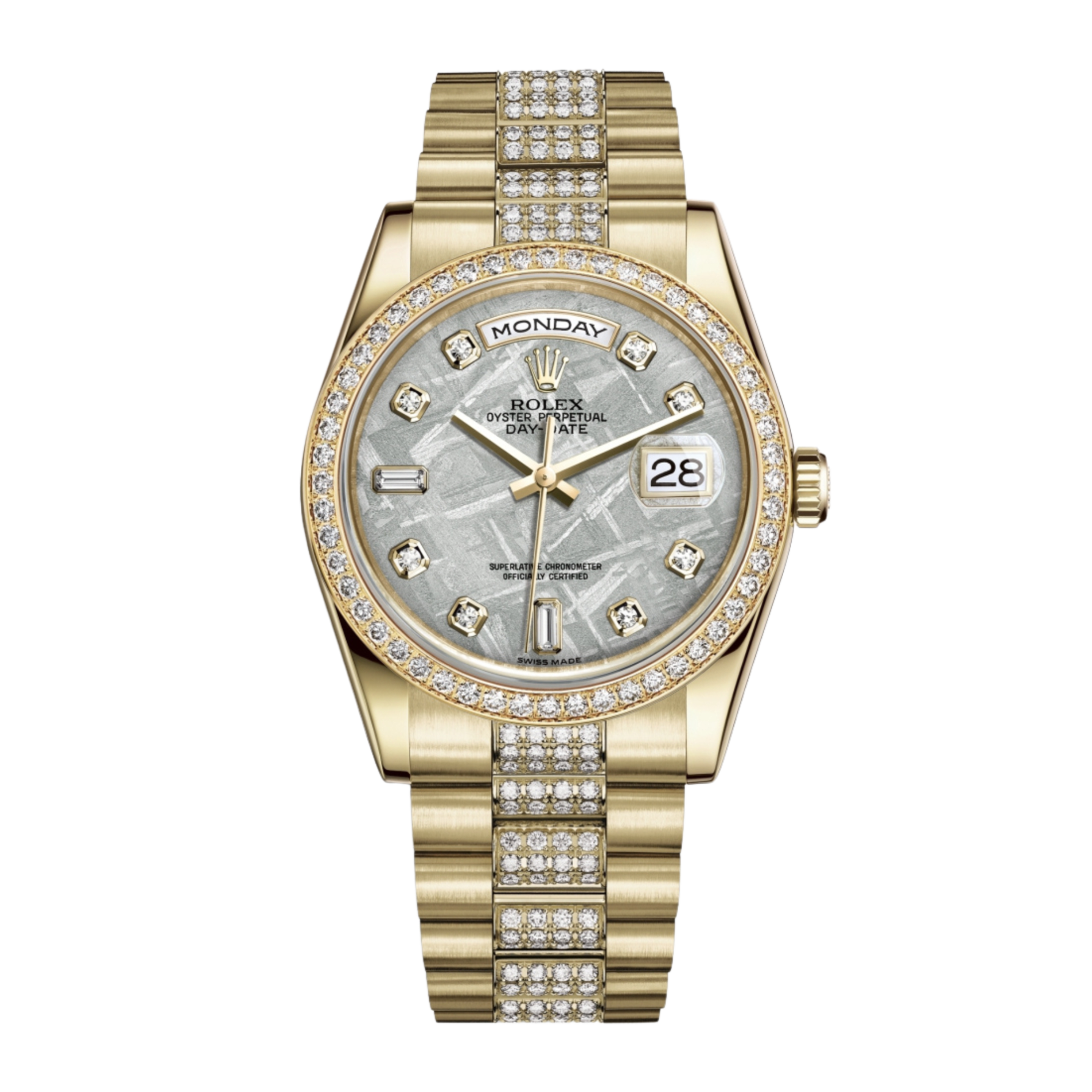 Day-Date 36 Yellow Gold Diamond Meteorite Dial 36mm Product Image
