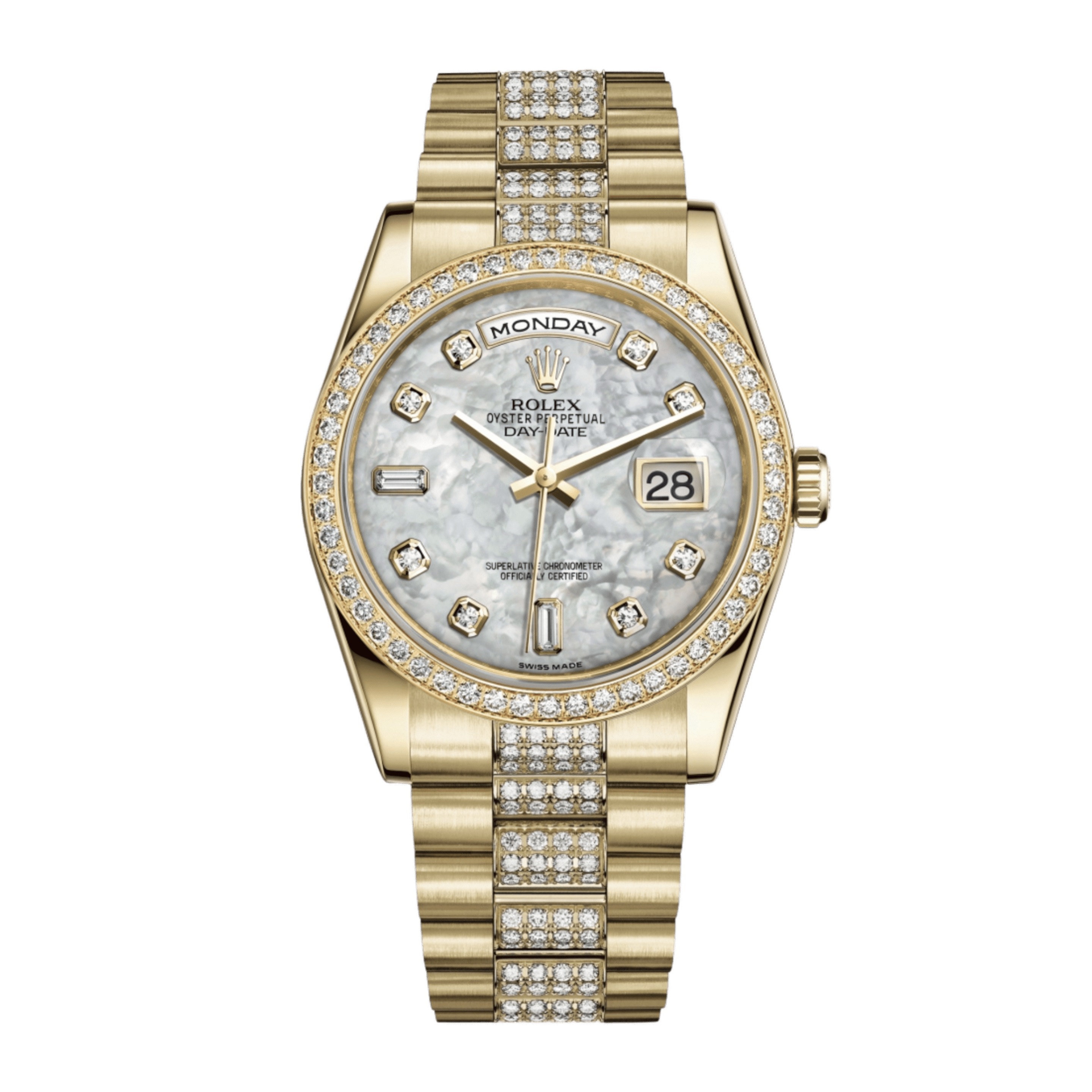 Day-Date 36 Yellow Gold Diamond Mother of Pearl Dial 36mm Product Image