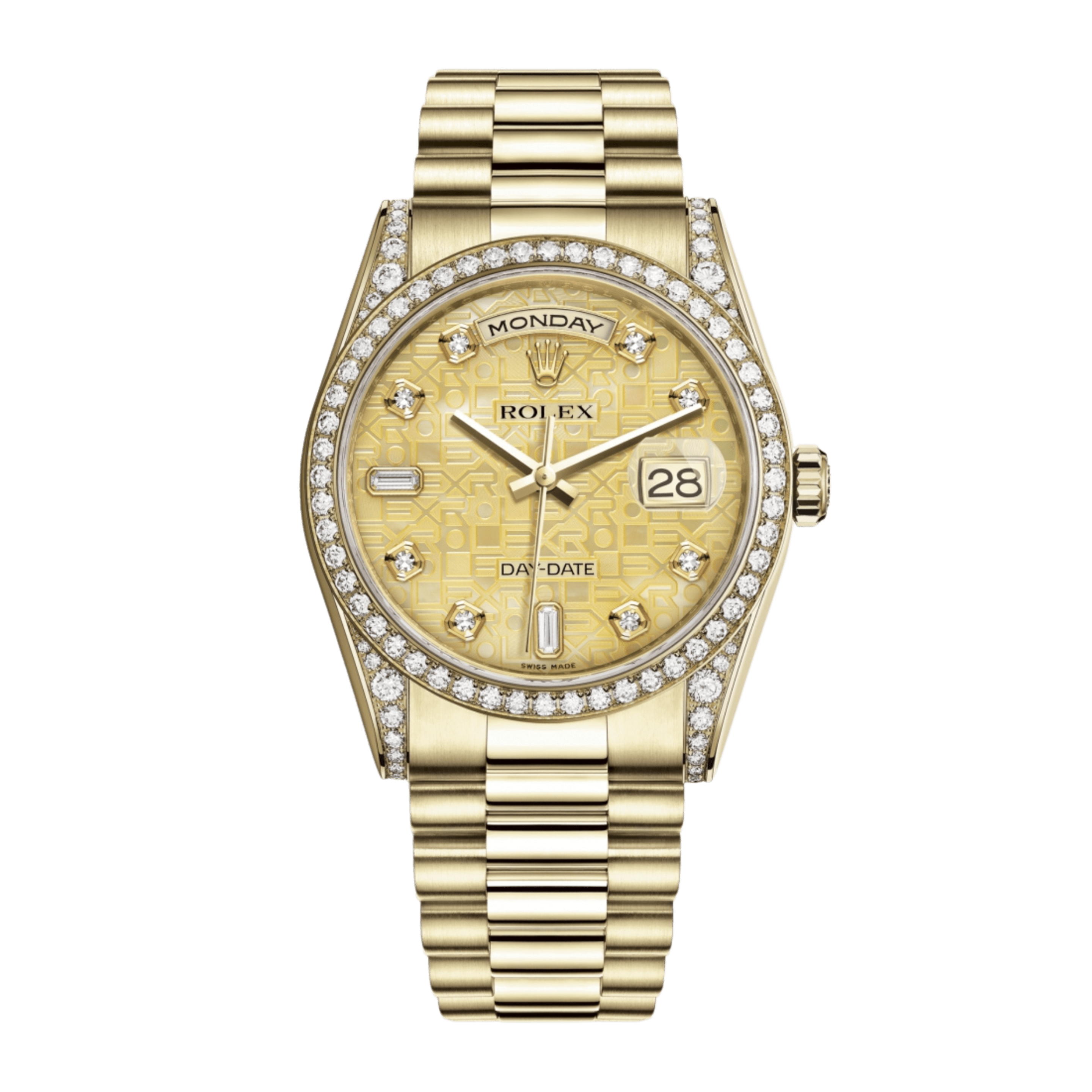Day-Date 36 Yellow Gold Diamond Champagne Dial 36mm Product Image