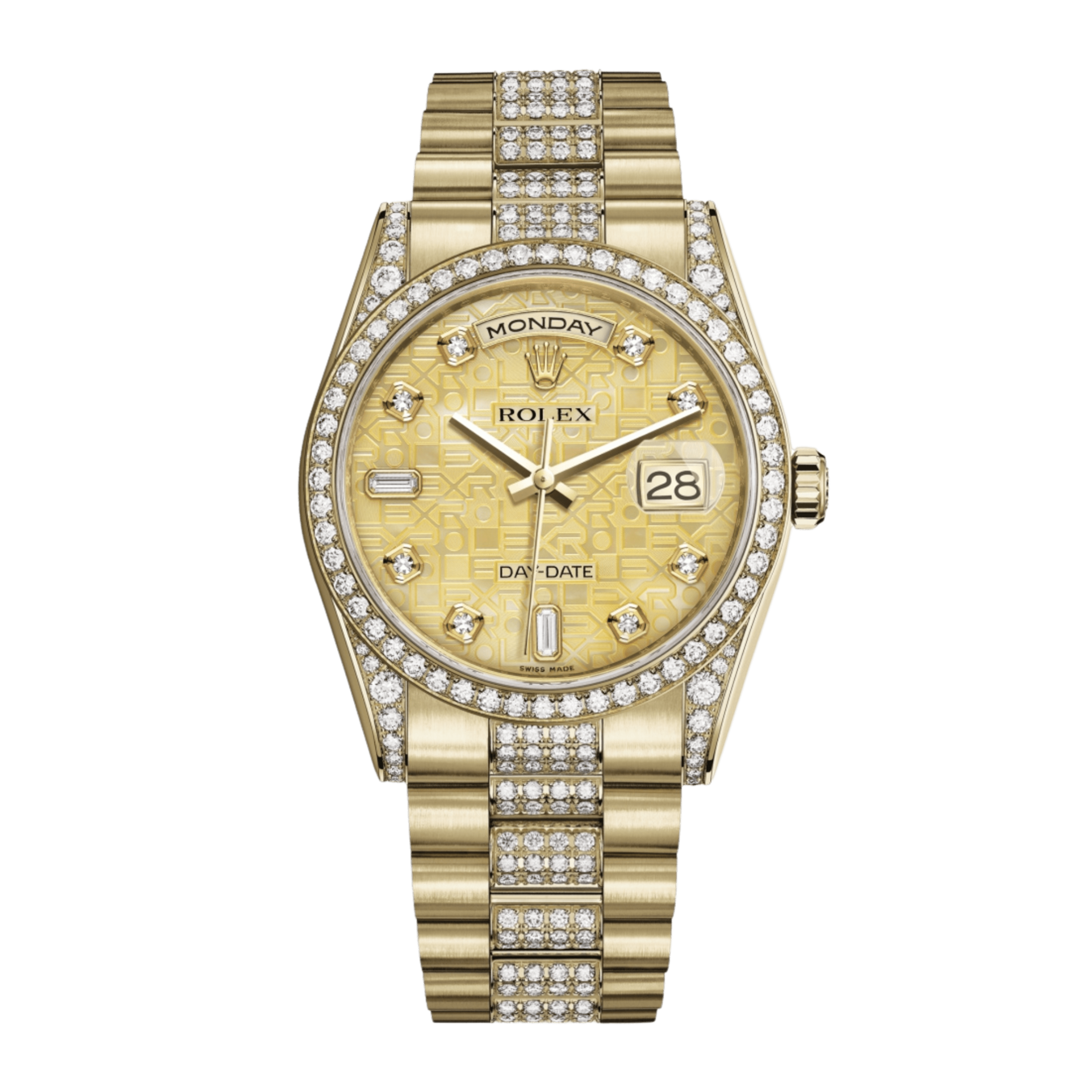 Day-Date 36 Yellow Gold Diamond Champagne Dial 36mm Product Image