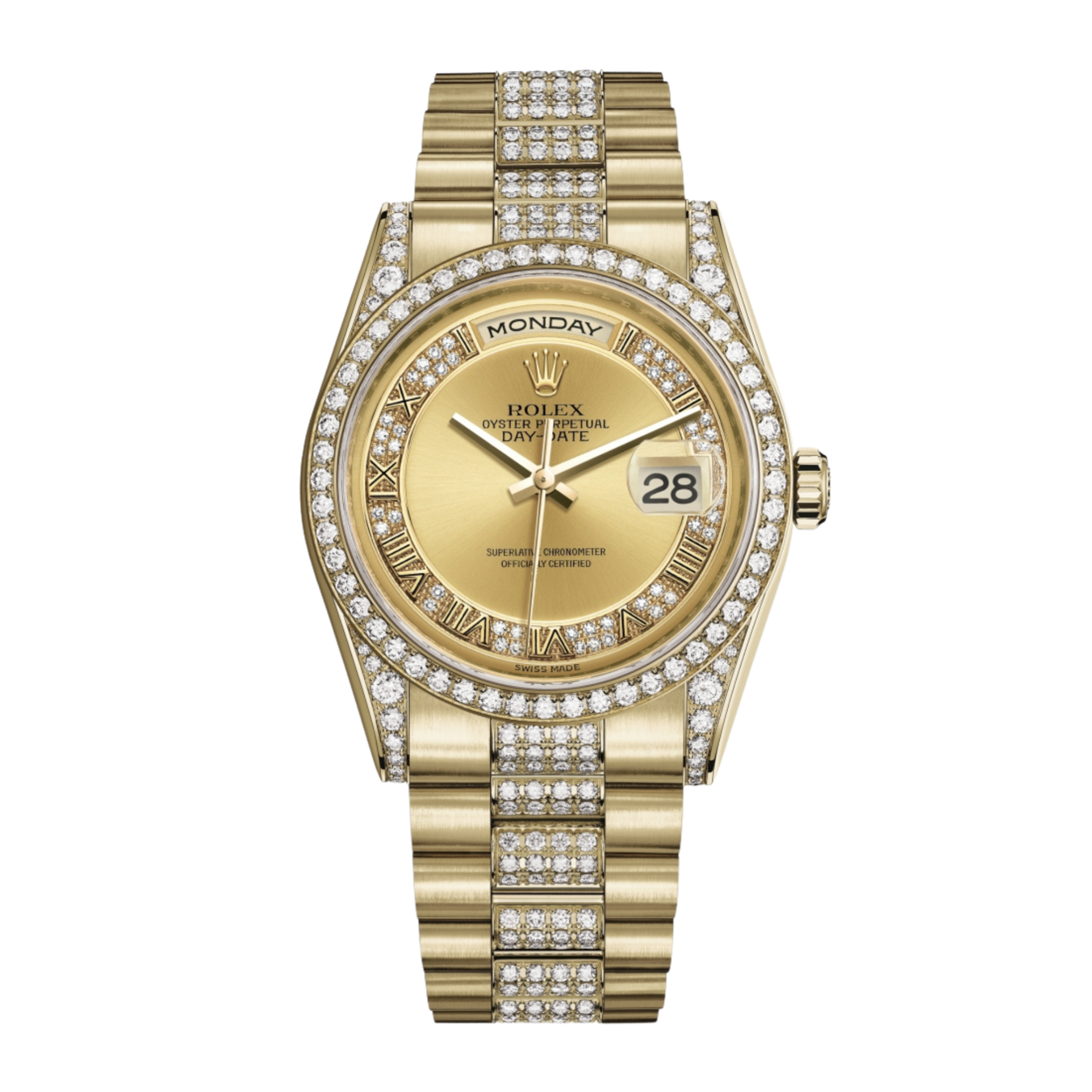 Day-Date 36 Yellow Gold Diamond Champagne Dial 36mm Product Image
