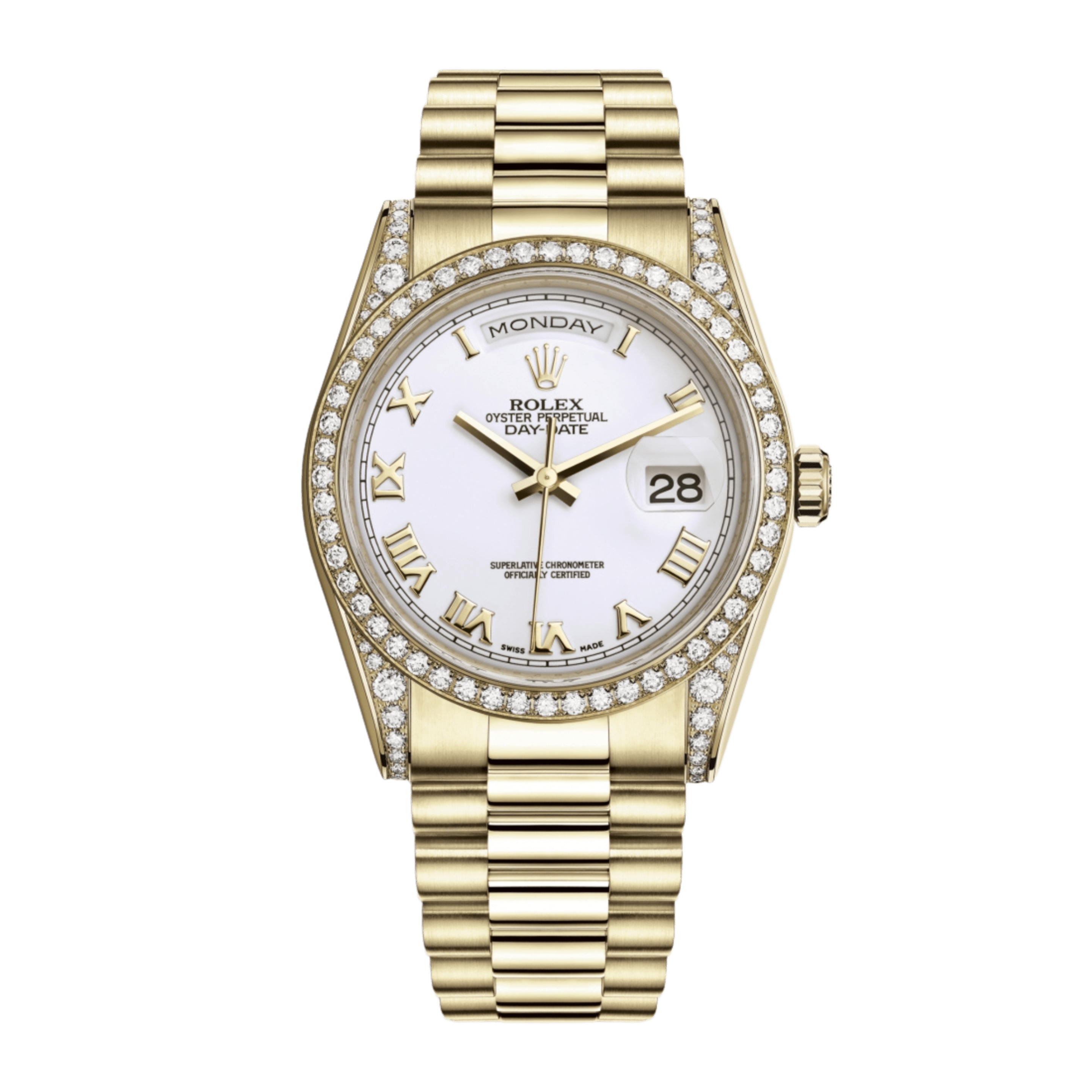 Day-Date 36 Yellow Gold Diamond Champagne Dial 36mm Product Image