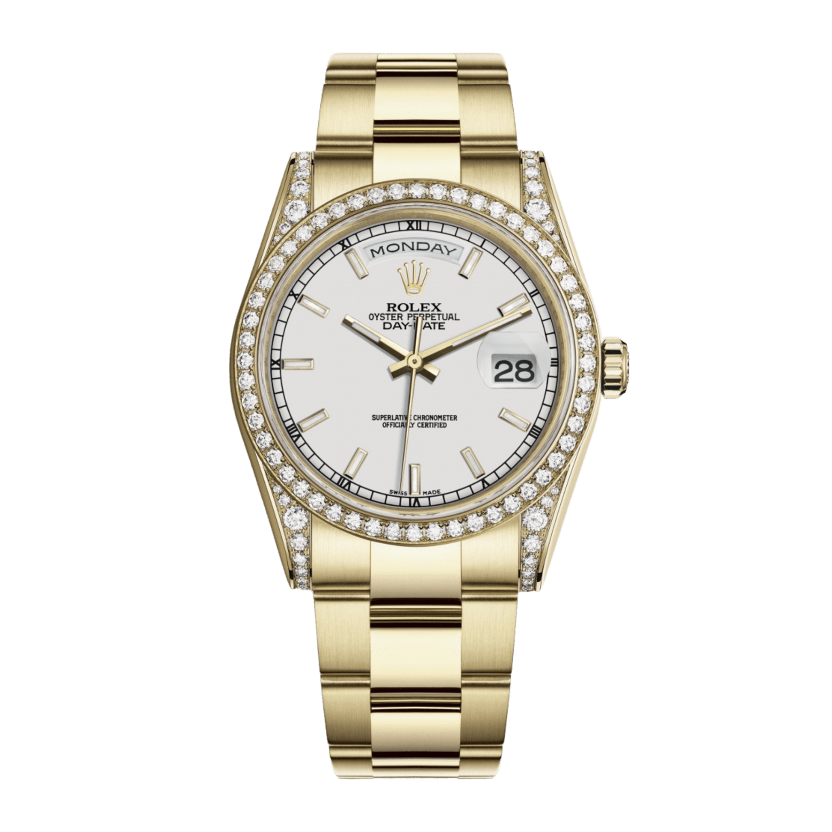Day-Date 36 Yellow Gold Diamond White Dial 36mm Product Image