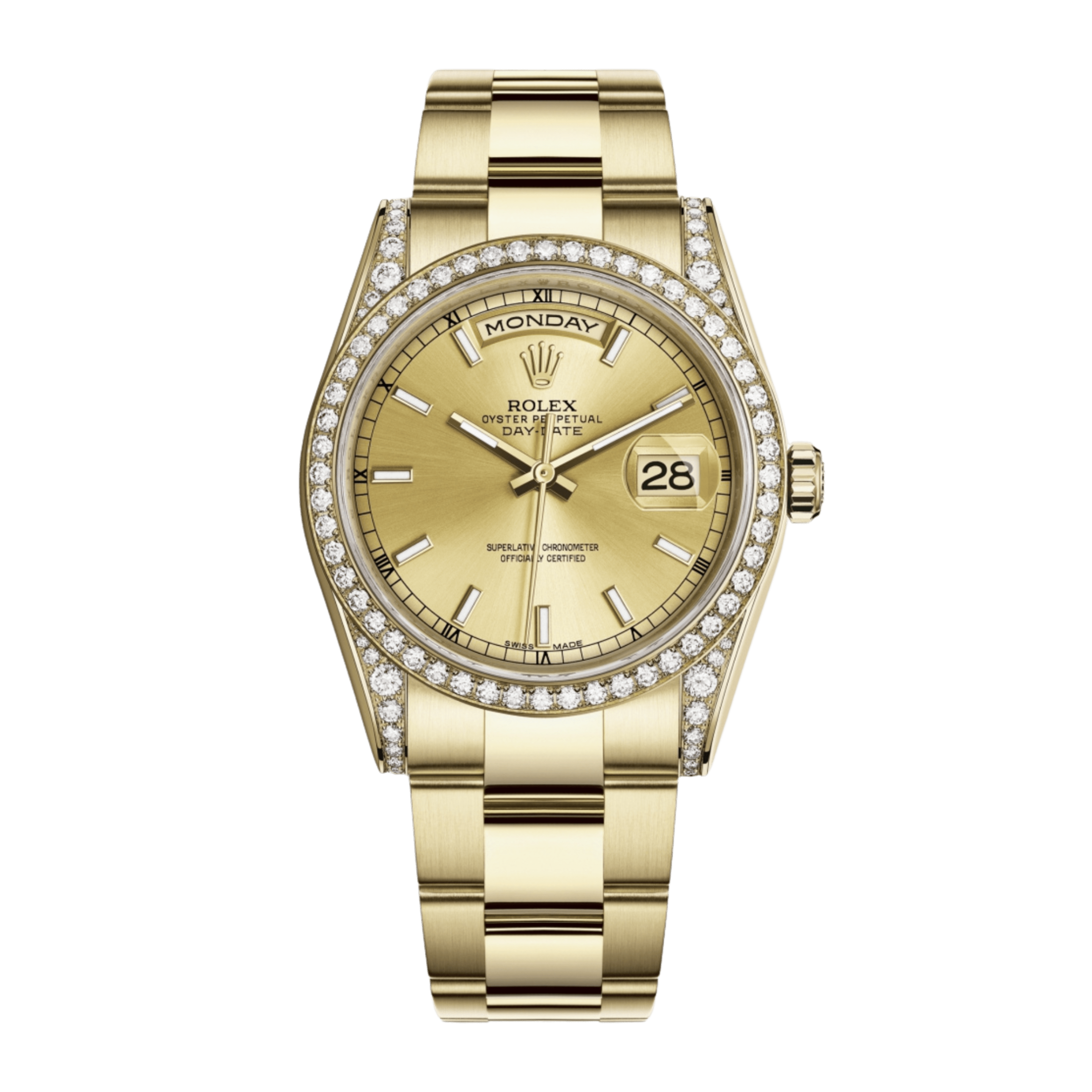 Day-Date 36 Yellow Gold Diamond Champagne Dial 36mm Product Image
