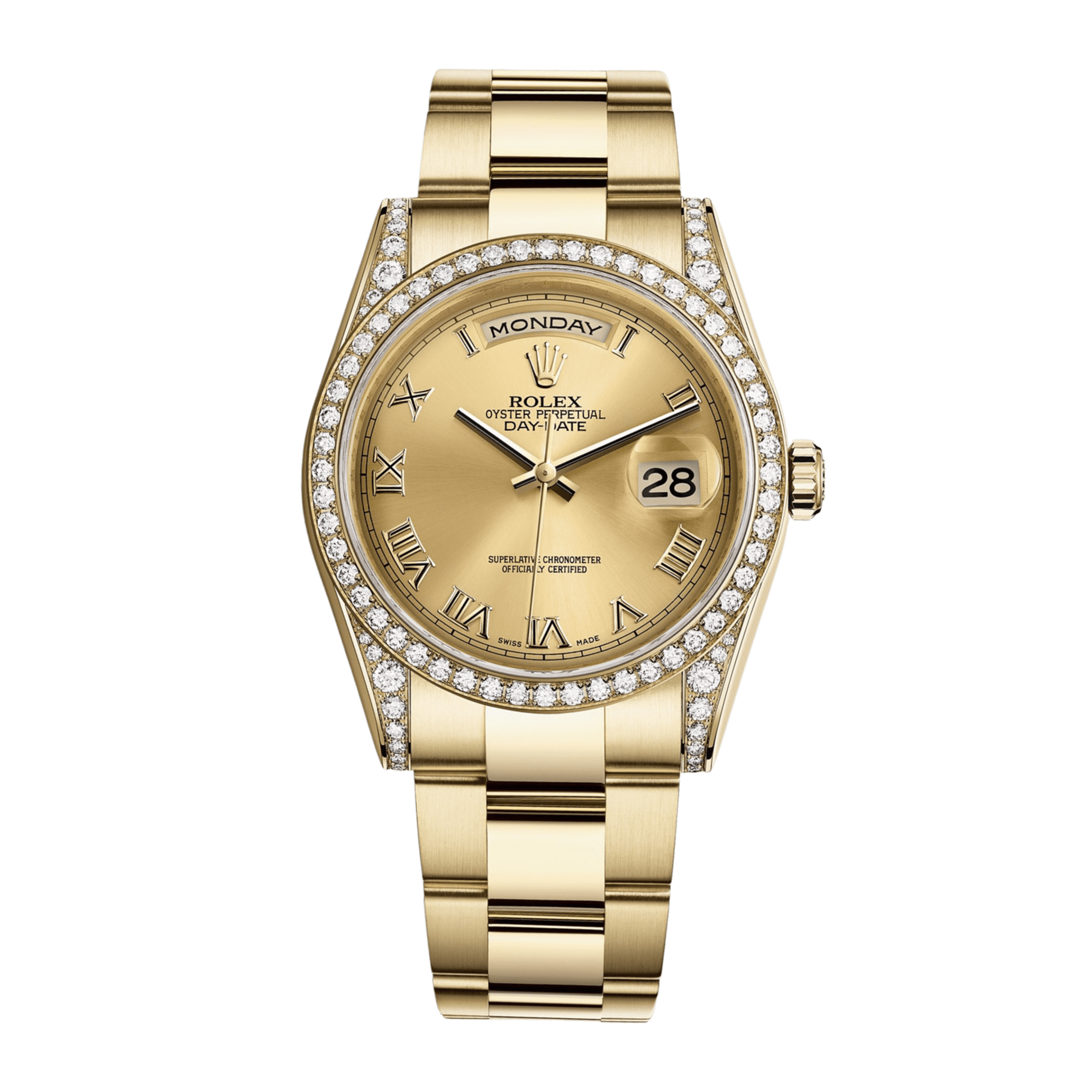 Day-Date 36 Yellow Gold Diamond Champagne Dial 36mm Product Image