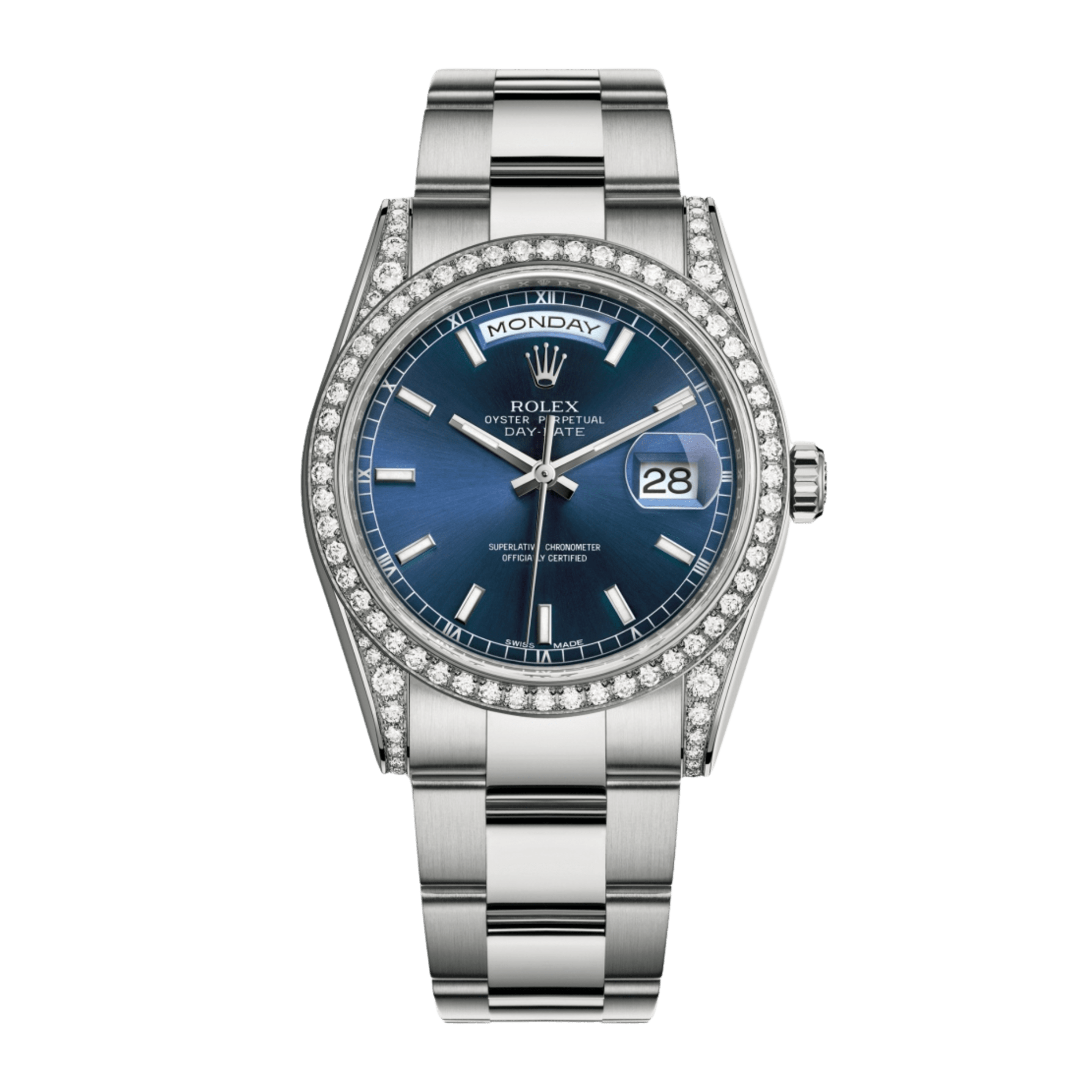 Day-Date 36 White Gold Diamond Blue Dial 36mm Product Image