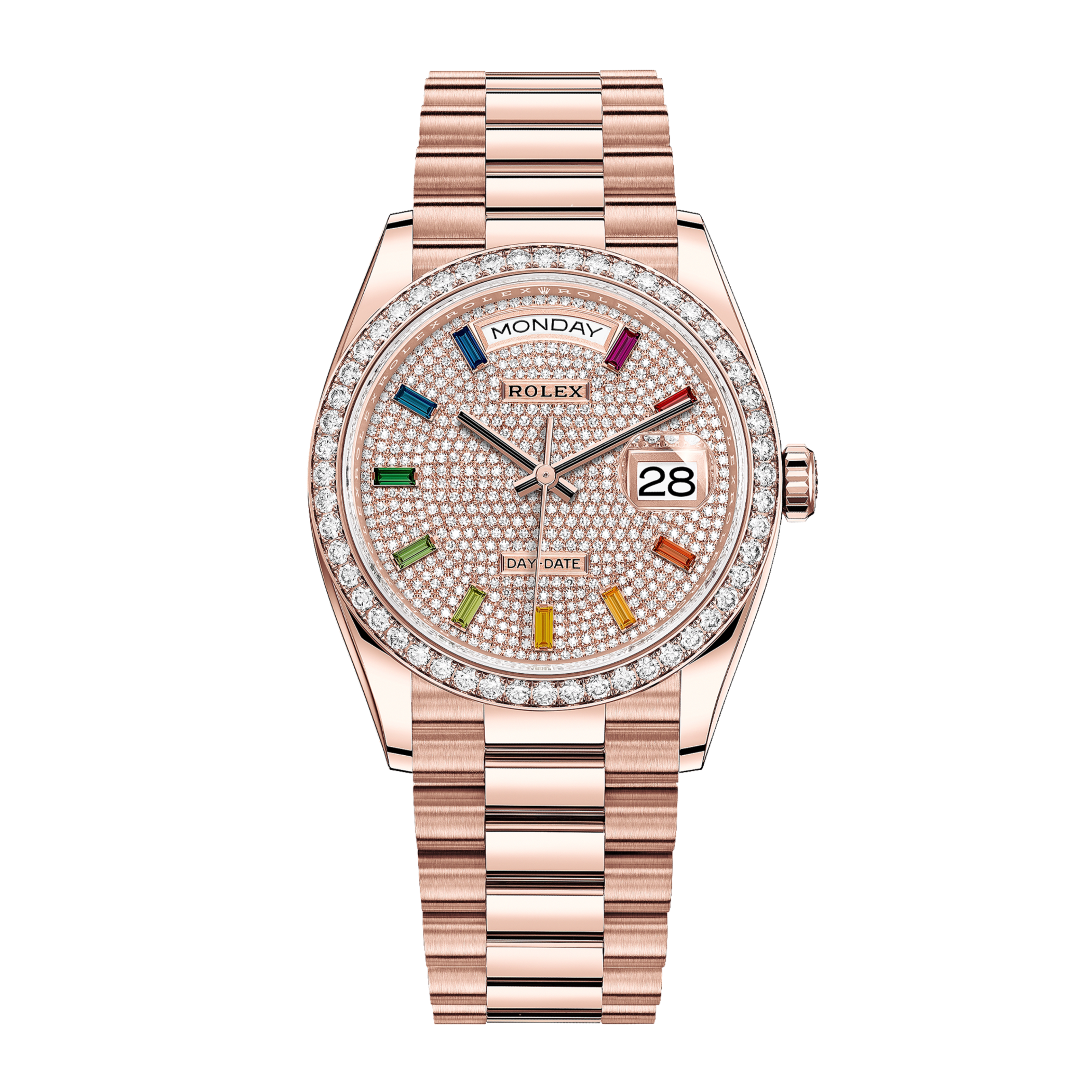 Day-Date Rose Gold Pave Dial 36mm Product Image